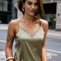 Top nuisette Femme Seliane Plain deep lichen green | Freeman T. Porter