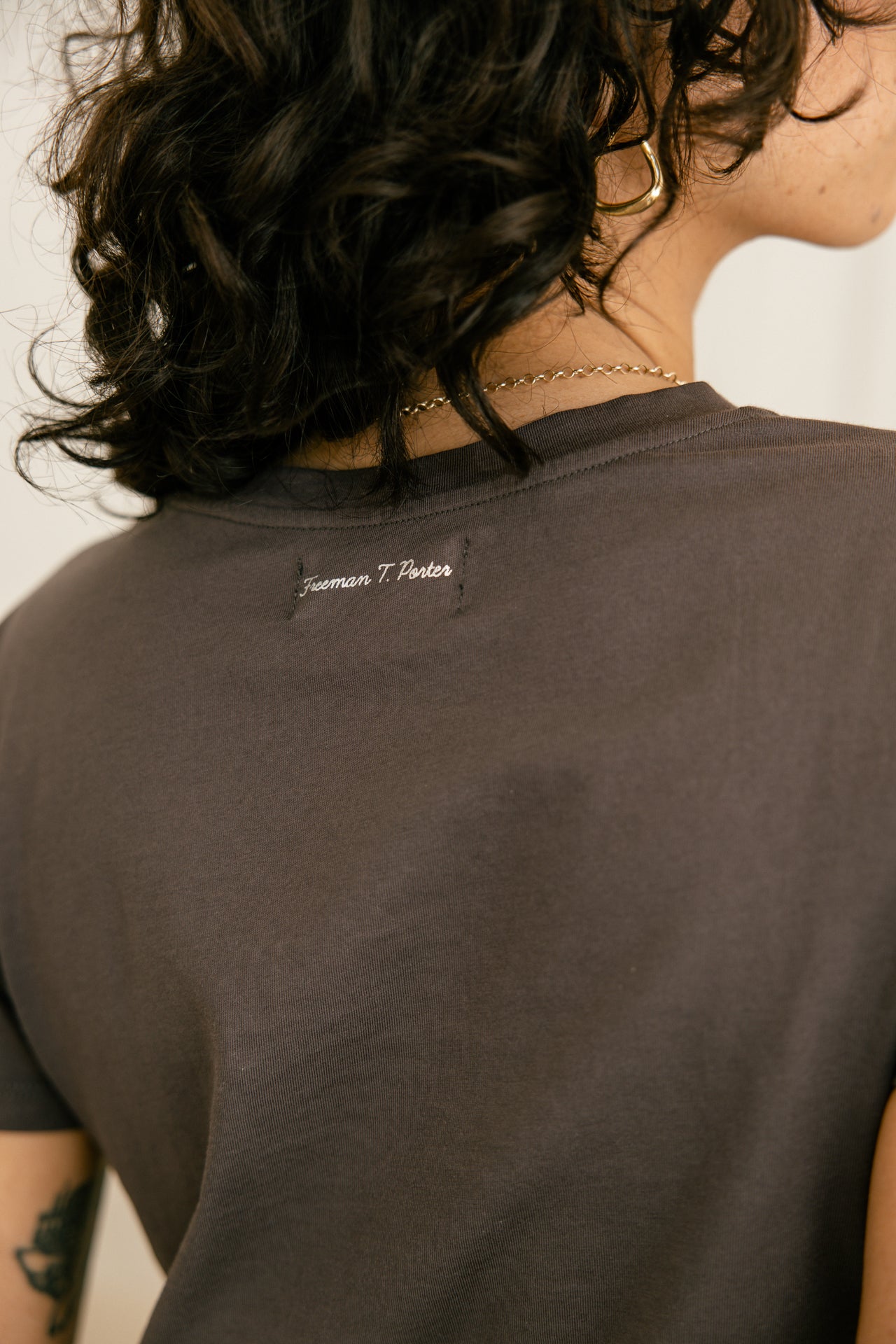 Printed T-shirt Woman Talmy Rise & Shine anthra | Freeman T. Porter