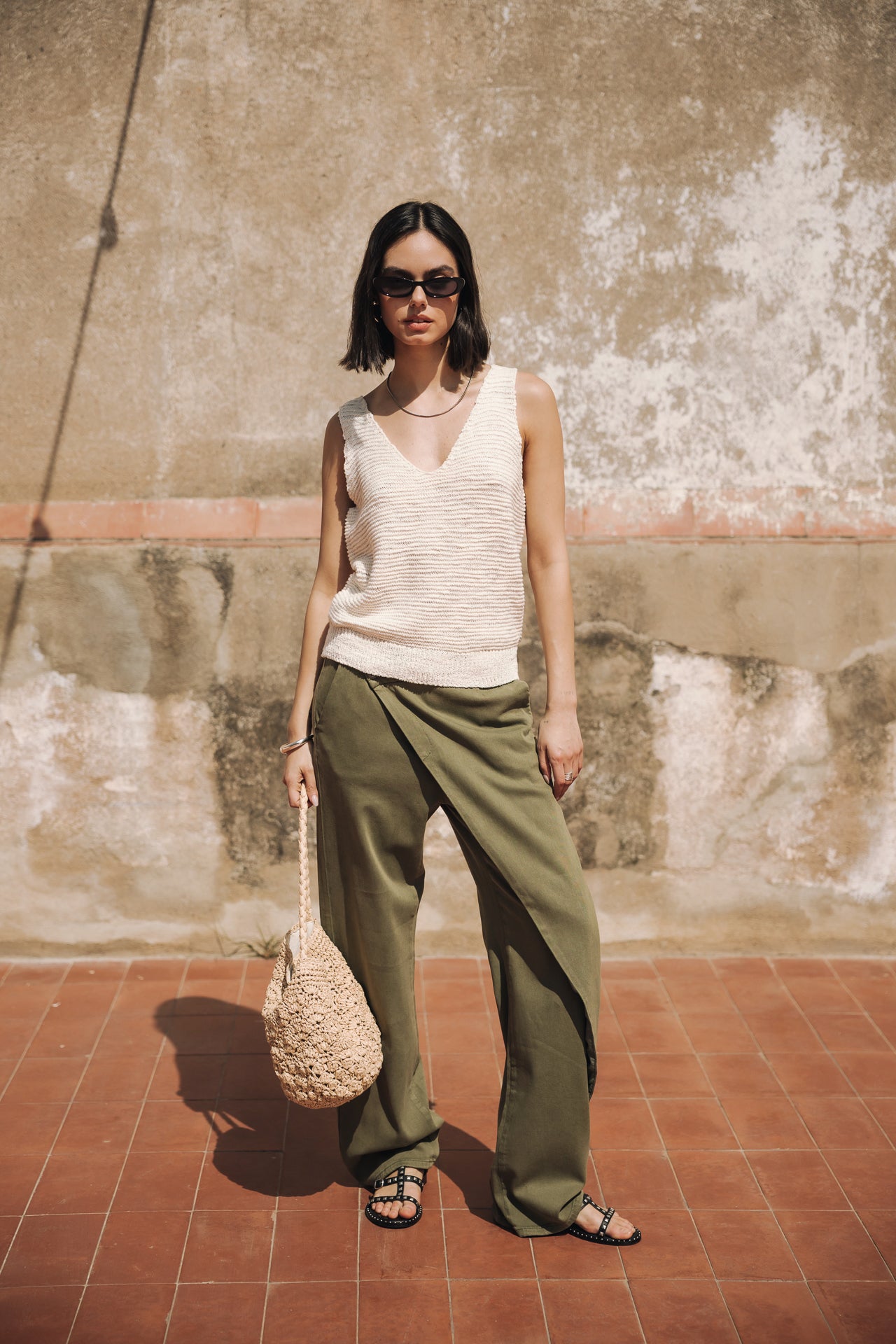 Débadeur effet crochet Femme Duna off white | Freeman T. Porter