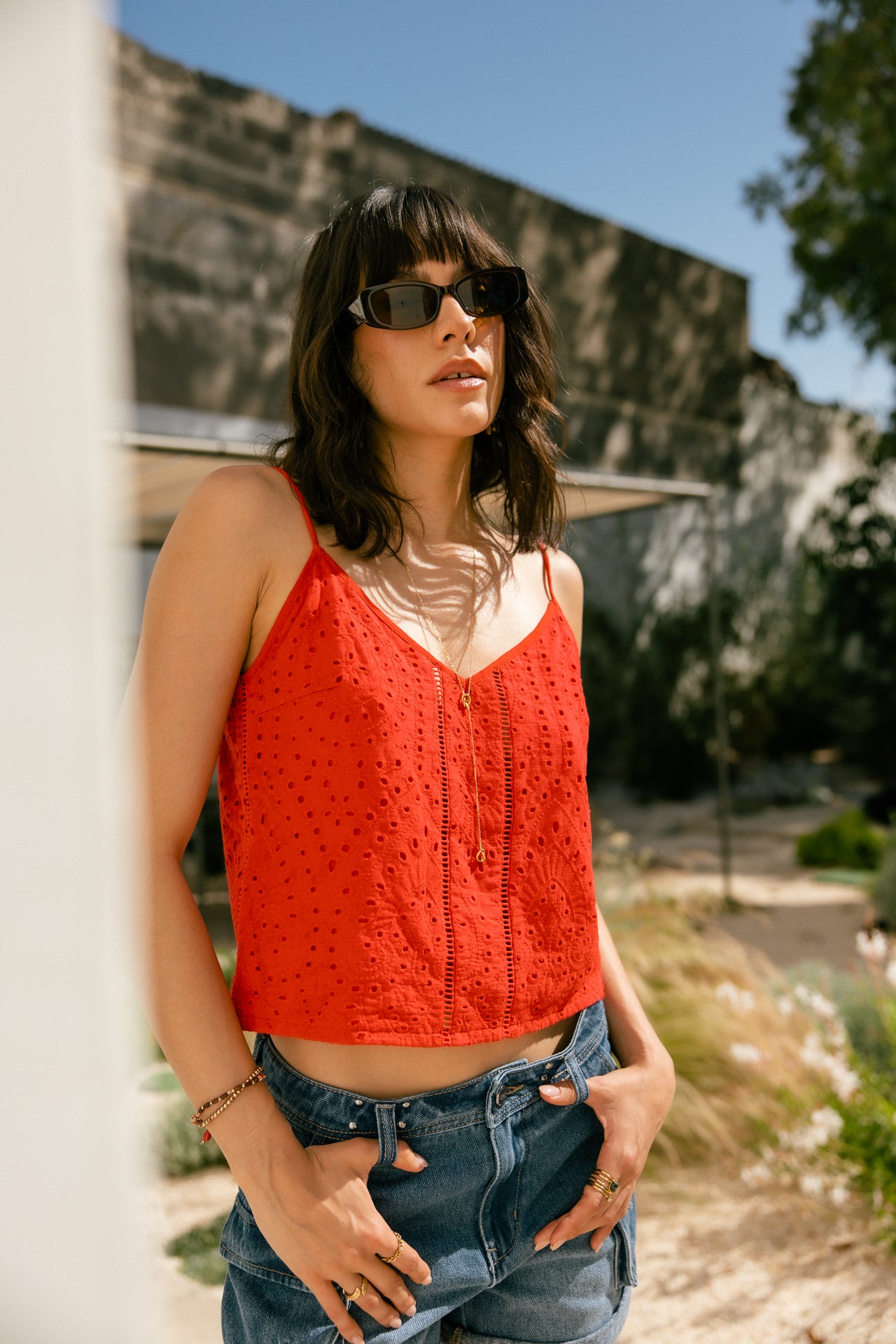 Top in broderie anglaise Woman Dineta Summer Lace lollipop | Freeman T. Porter
