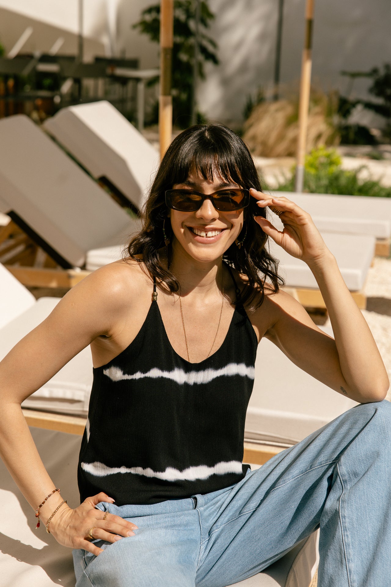 Tie & Dye Top Woman Dastina tie&dye midnight | Freeman T. Porter