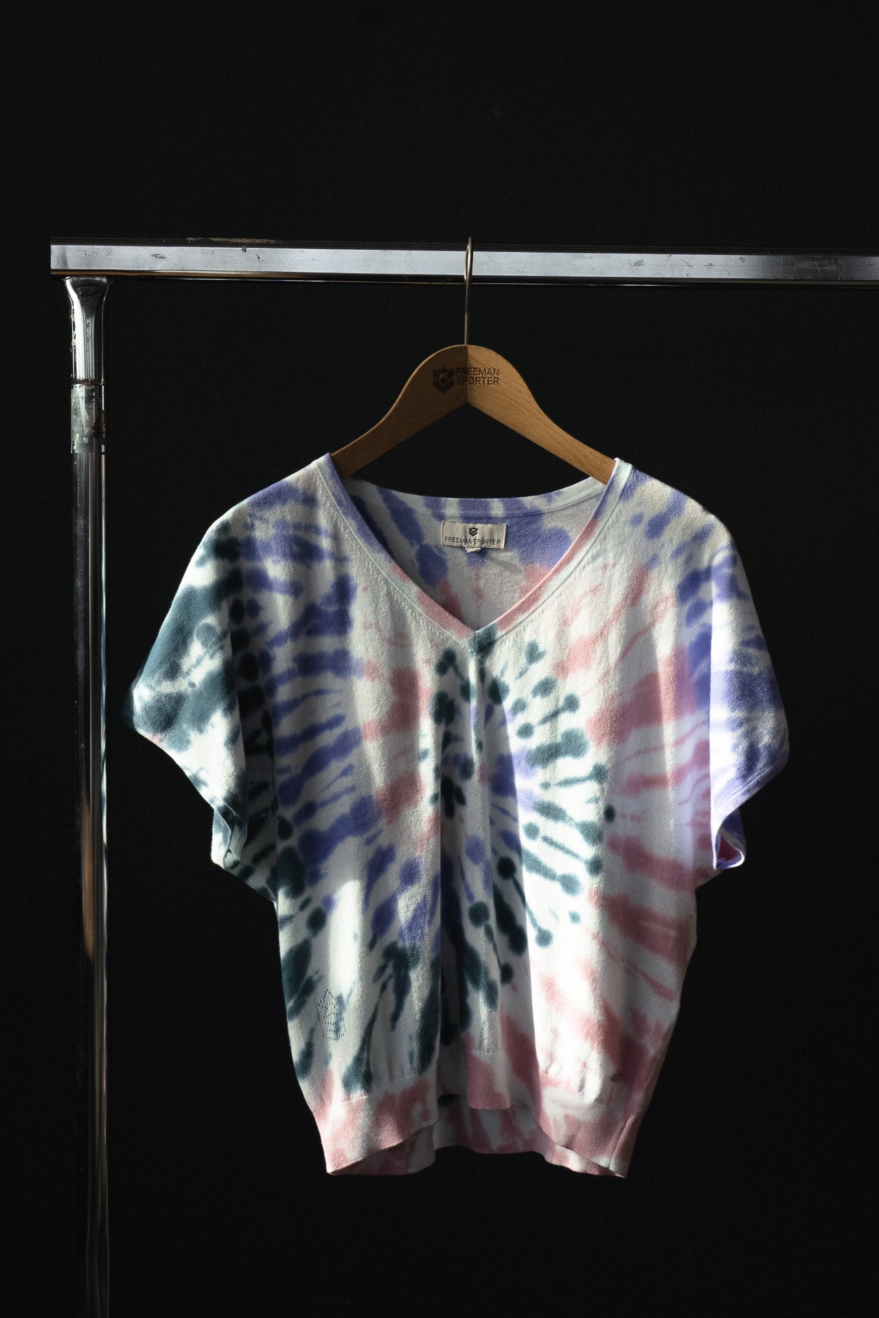T-shirt tie & dye Femme Philia Snail pink | Freeman T. Porter