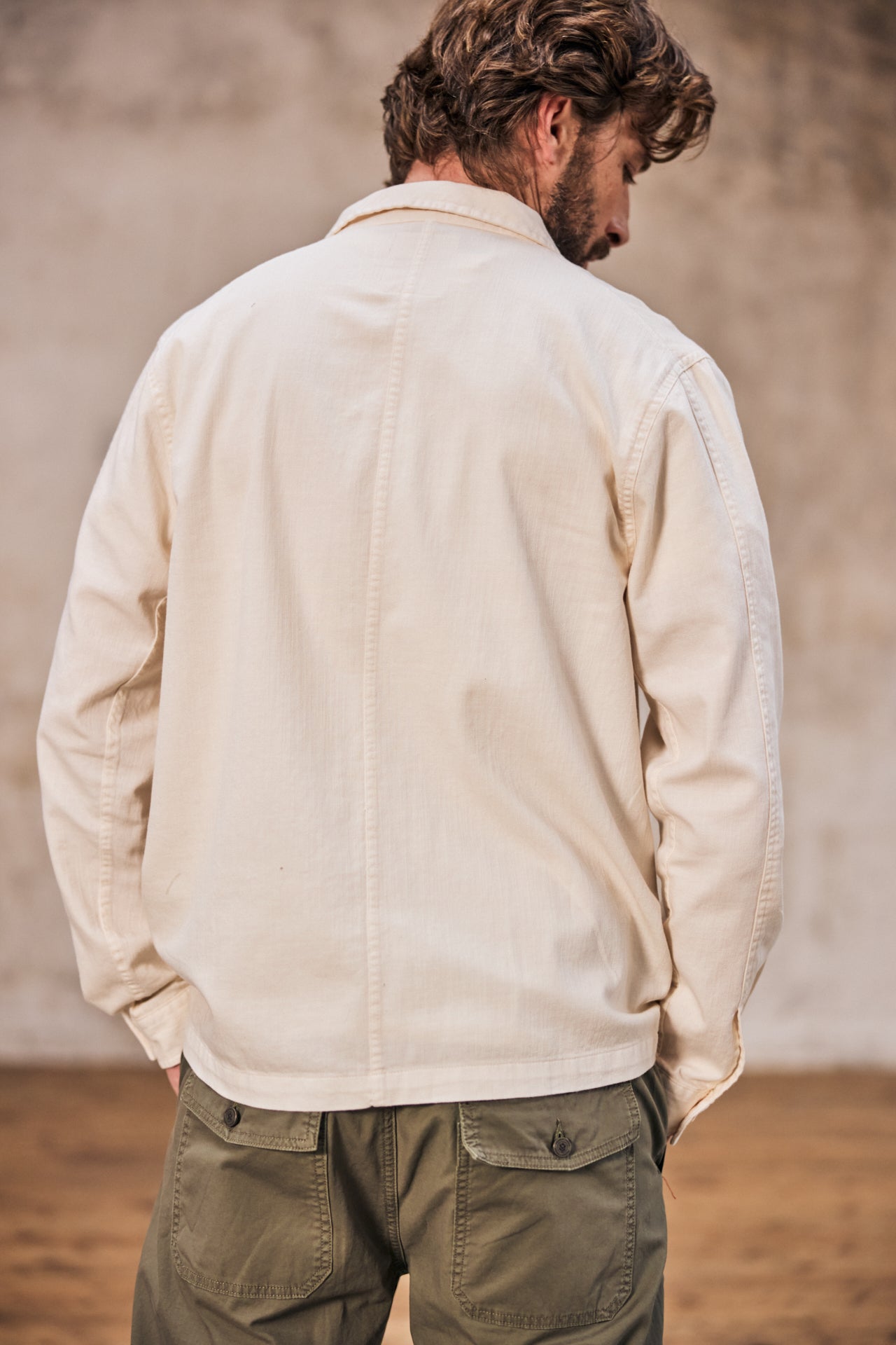 Veste workwear Homme Barney Cot Slub light gray | Freeman T. Porter