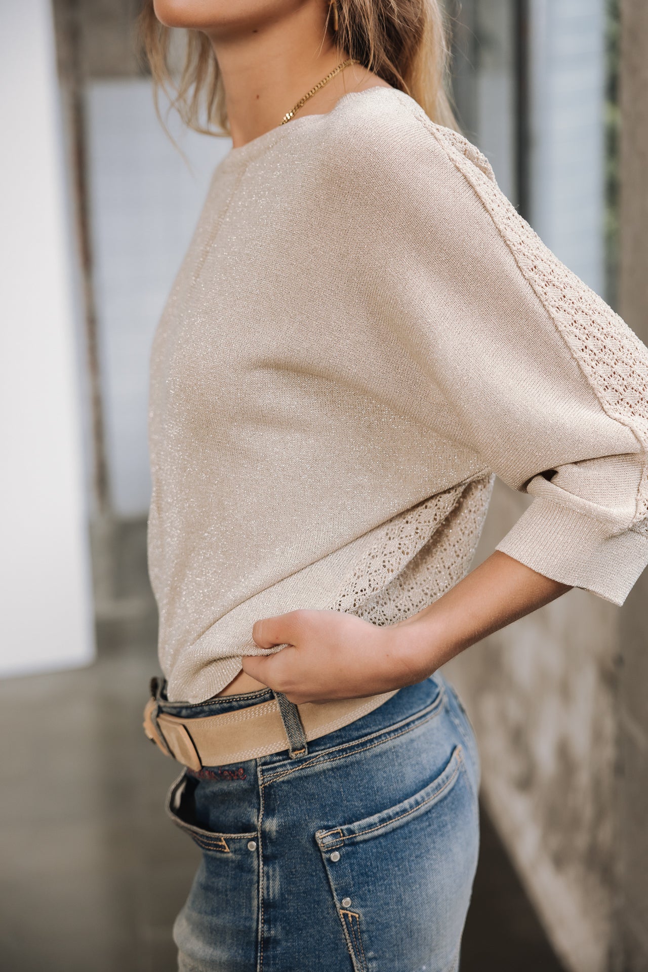 Pull en pointelle Femme Philo egret | Freeman T. Porter
