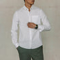 Chemise straight Homme Jeremiah Pop Stretch white | Freeman T. Porter