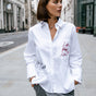 Camisa bordada Mujer Chestine Boyfriend Graf snow white | Freeman T. Porter