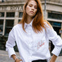 Camisa a rayas y bordada Mujer Chestine Boyfriend white | Freeman T. Porter