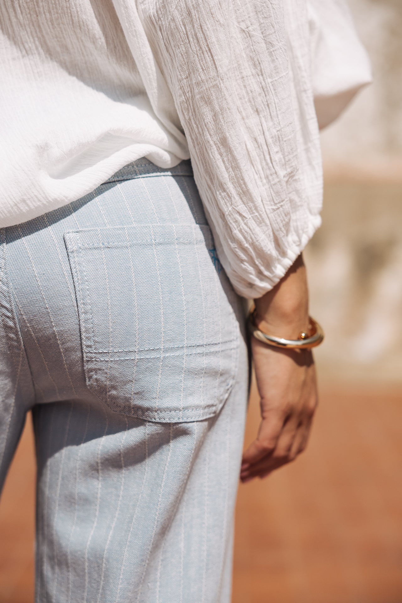 Blouse manches chauve-souris Femme Belly Plain off white | Freeman T. Porter
