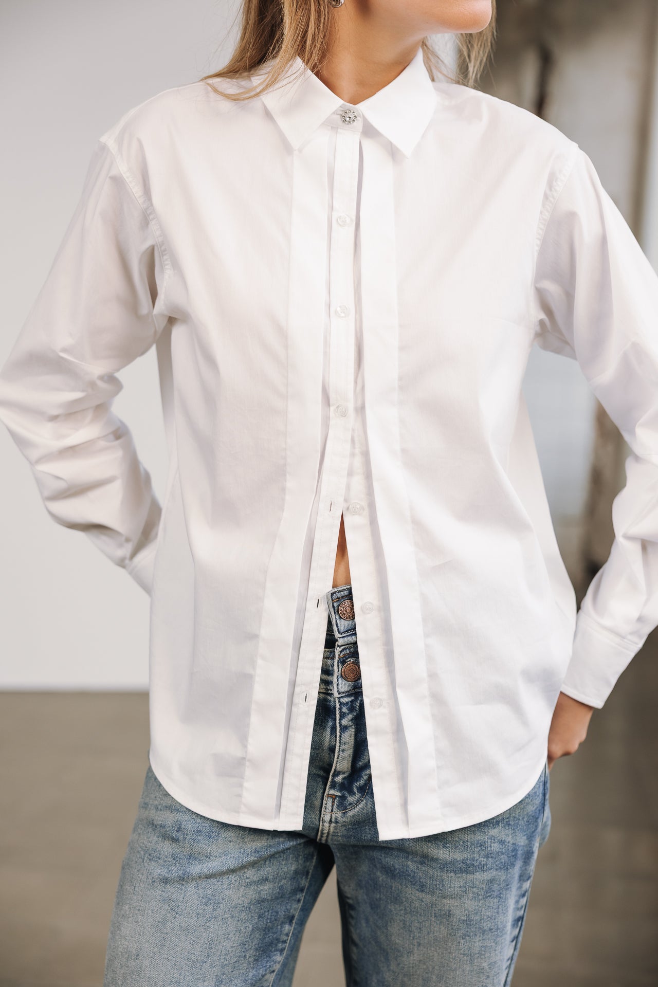 Chemise Boyfriend Femme Chelina white | Freeman T. Porter