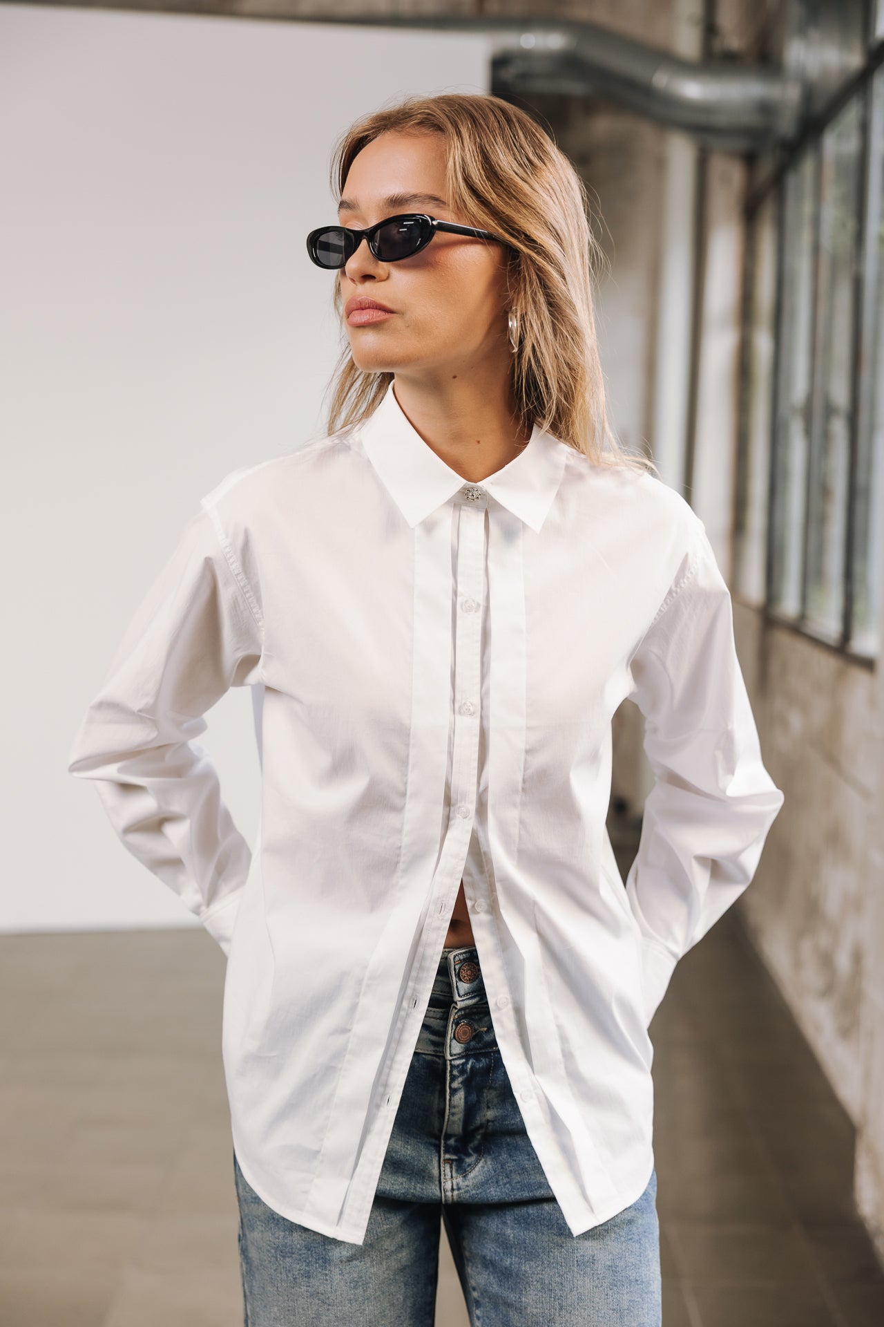 Chemise Boyfriend Femme Chelina white | Freeman T. Porter