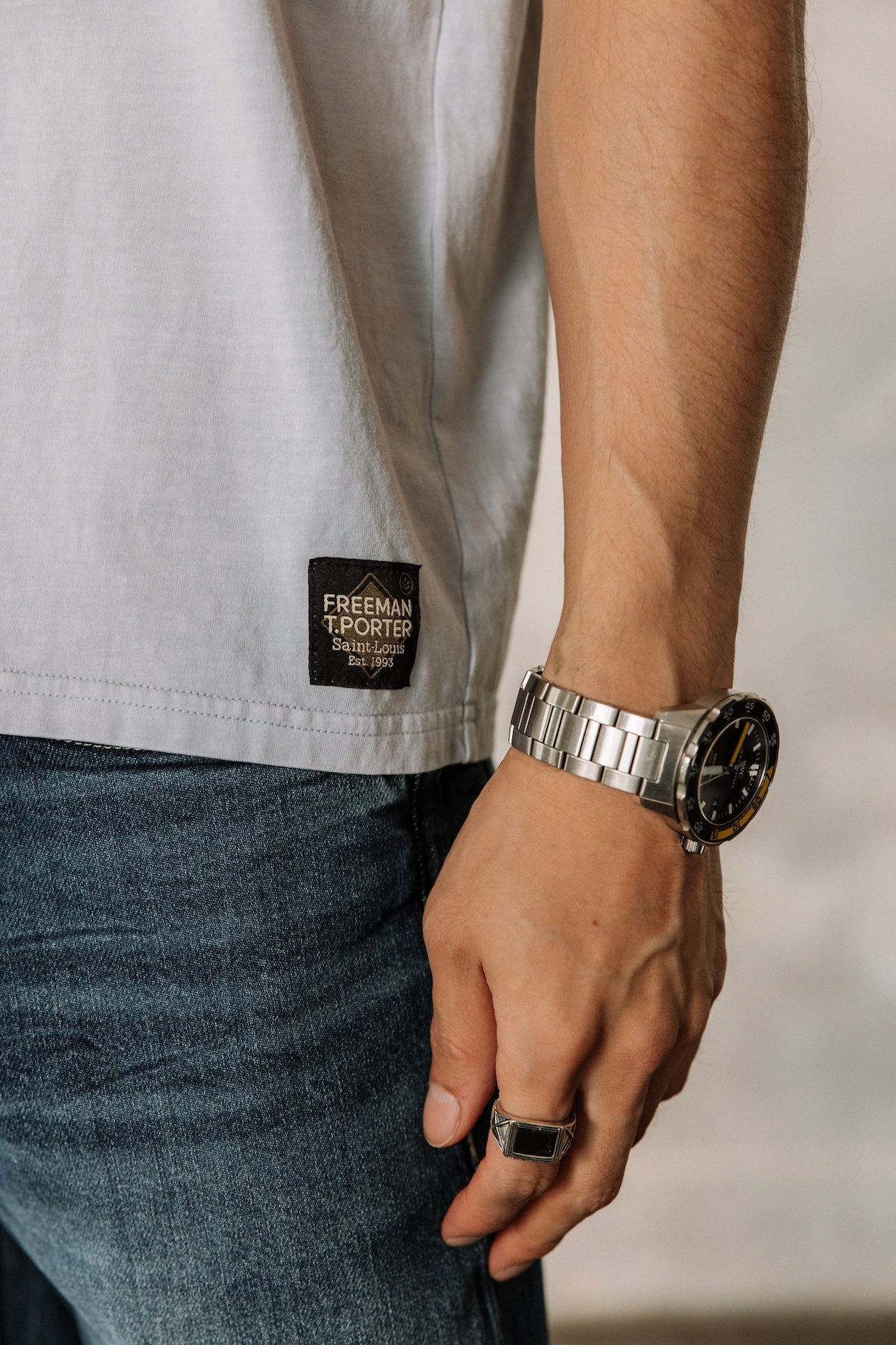 Chemise droite Homme Chuck River xenon blue | Freeman T. Porter