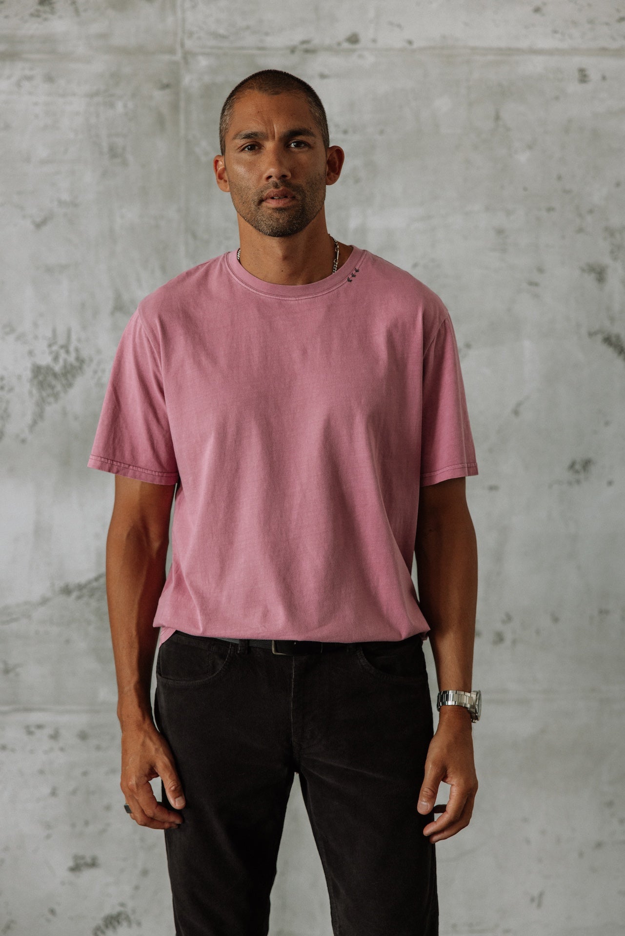 Chemise droite Homme Chuck River mellow mauve | Freeman T. Porter