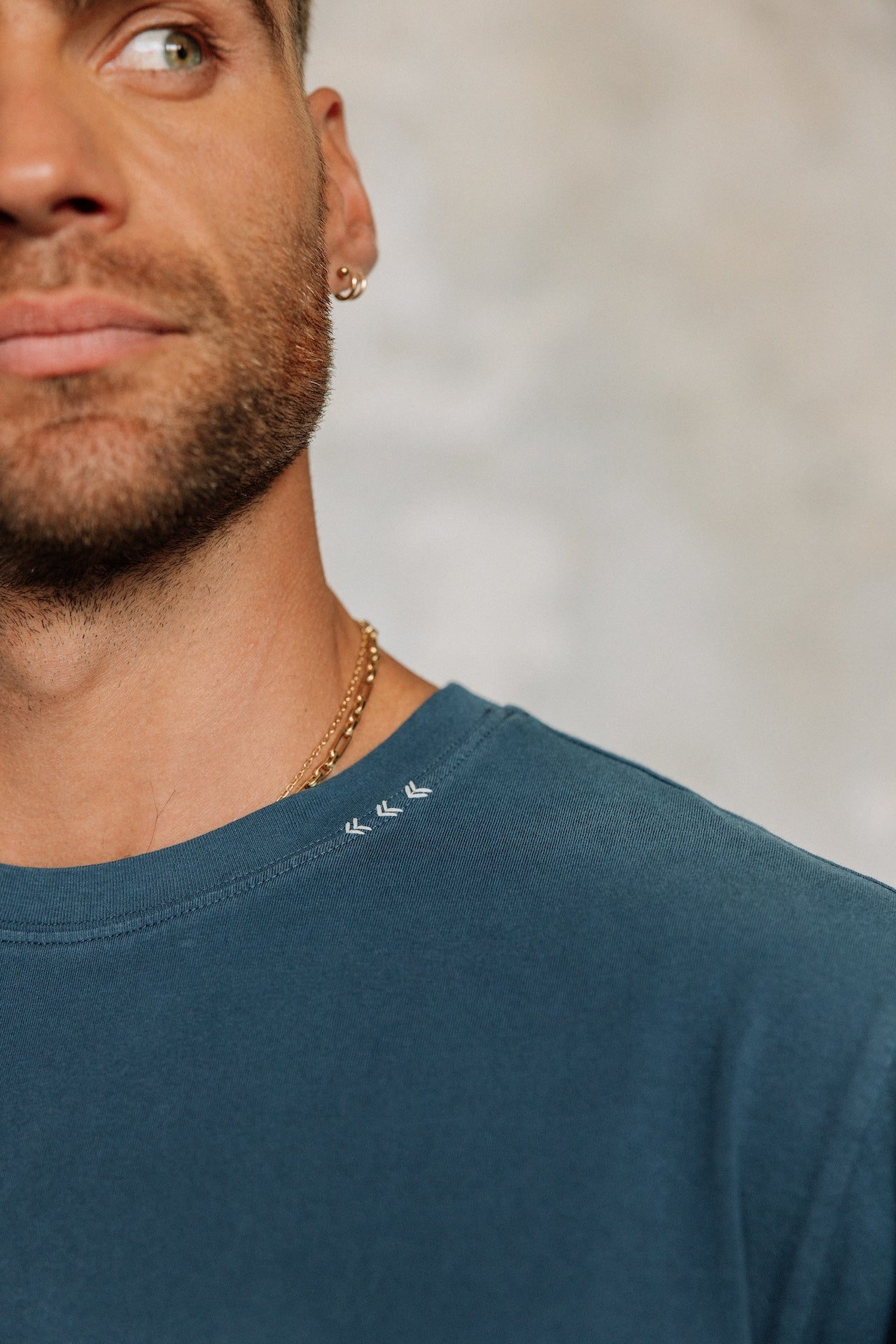 T-shirt droit Homme Chuck River vintage indigo | Freeman T. Porter