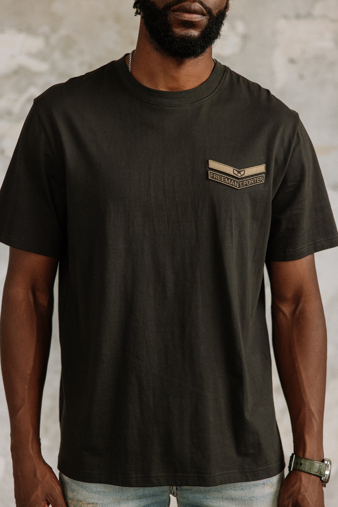 T-Shirt droit Homme Chuck Sergeant pirate black | Freeman T. Porter