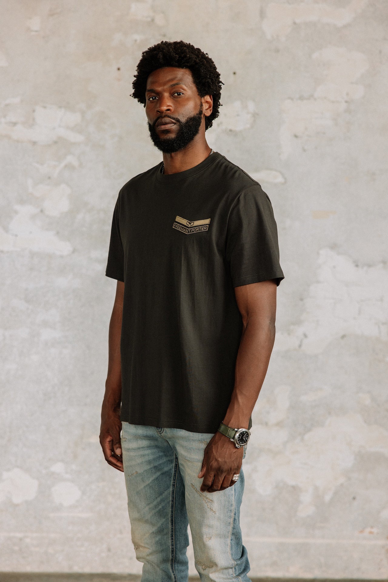 T-shirt droit Homme Chuck Sergeant pirate black | Freeman T. Porter