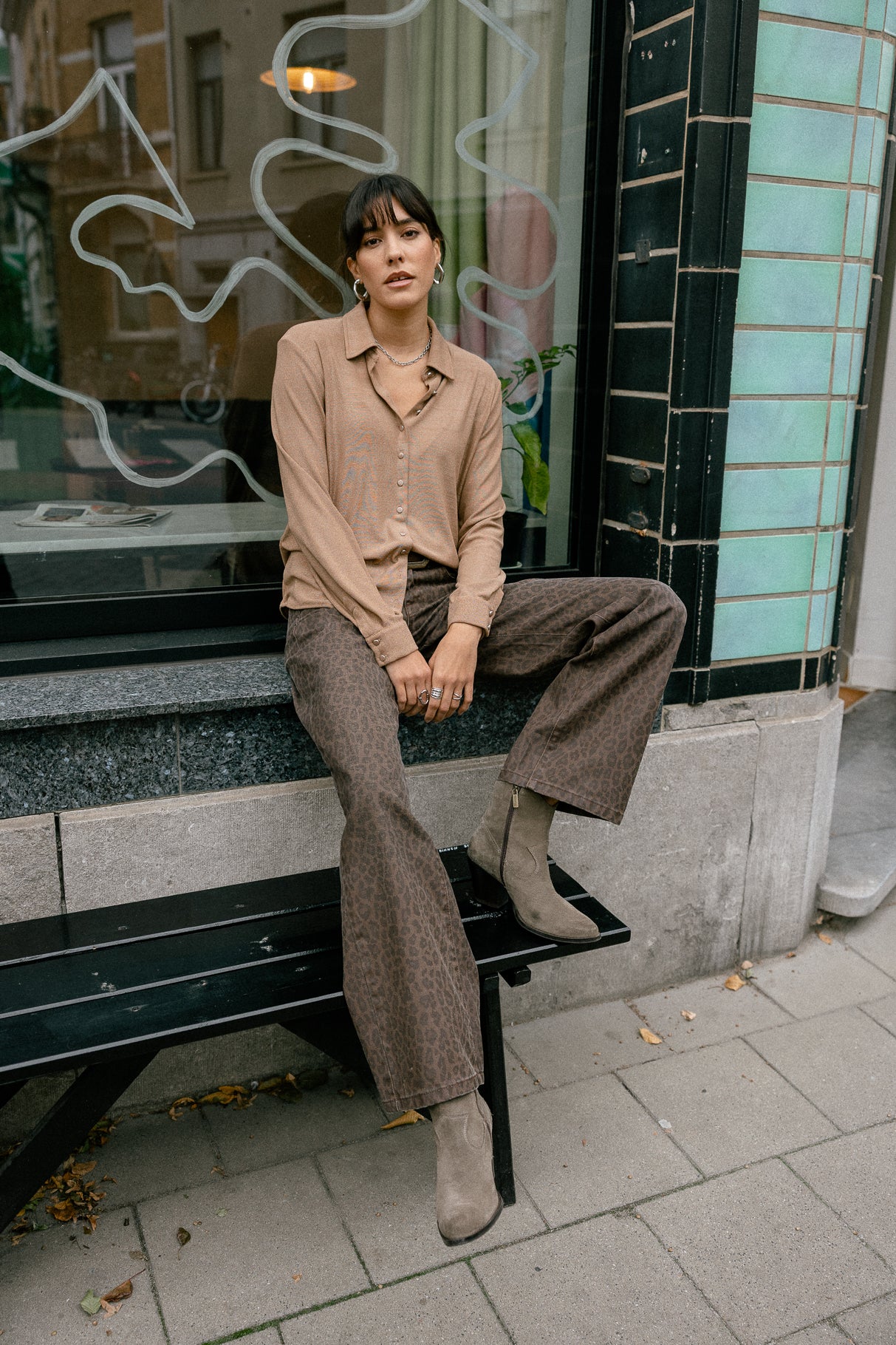 Top avec lurex Femme Treel Shiny bronze | Freeman T. Porter