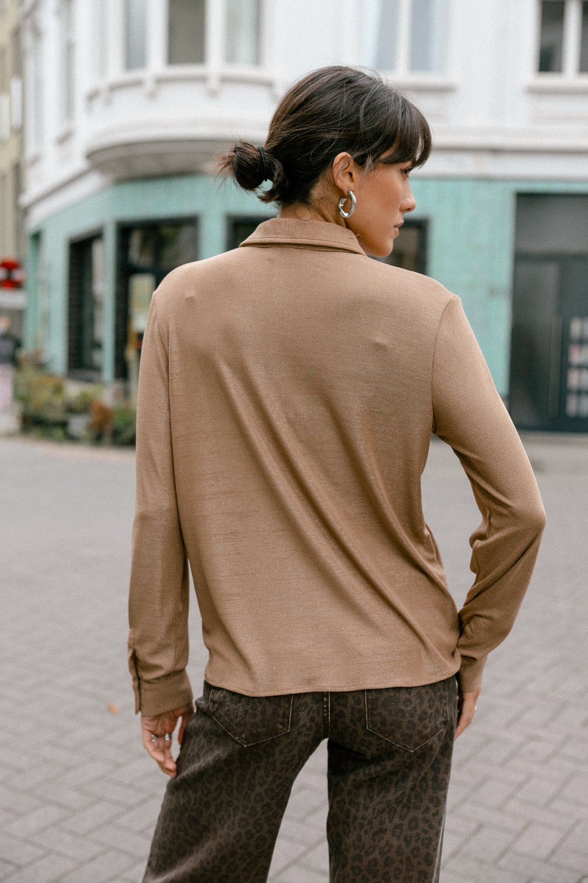 Top avec lurex Femme Treel Shiny bronze | Freeman T. Porter