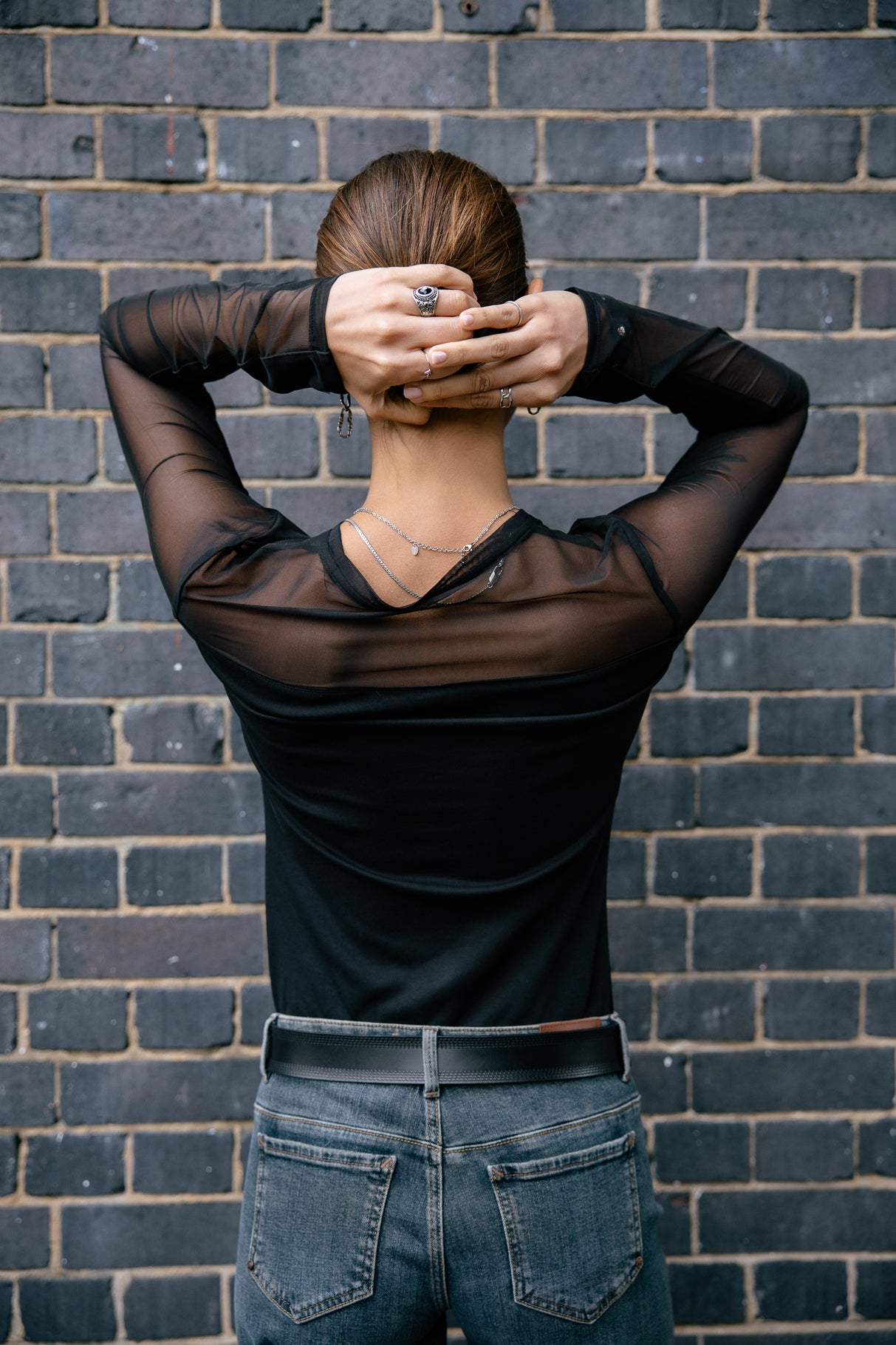 Top avec résille Femme Timana black | Freeman T. Porter