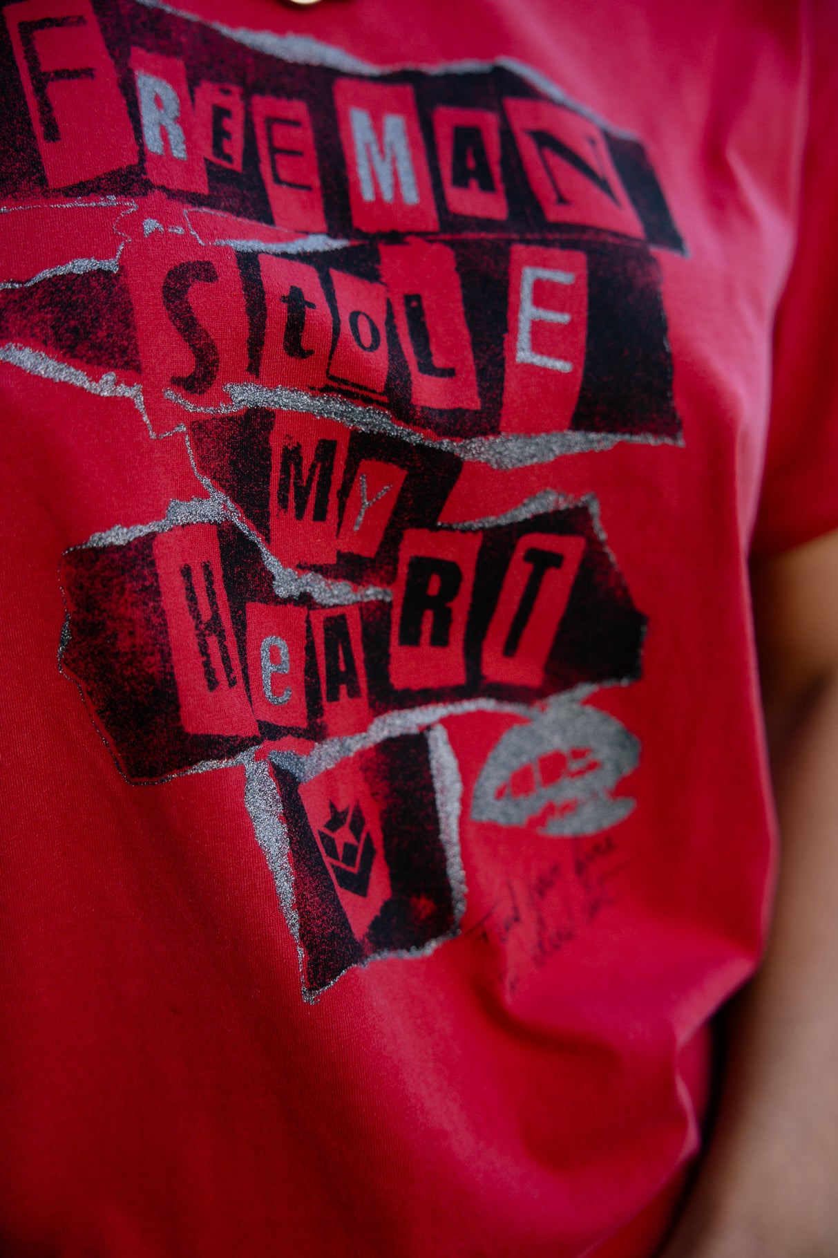 T-shirt imprimé Femme Toad Stole My Heart red | Freeman T. Porter
