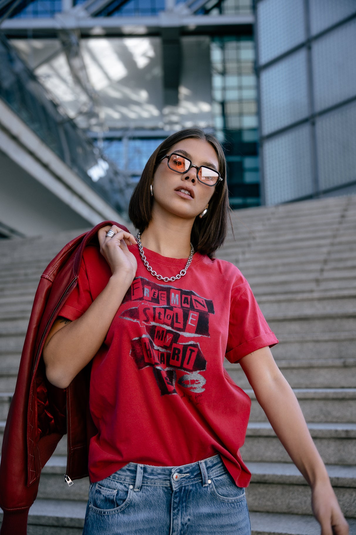 T-shirt imprimé Femme Toad Stole My Heart red | Freeman T. Porter