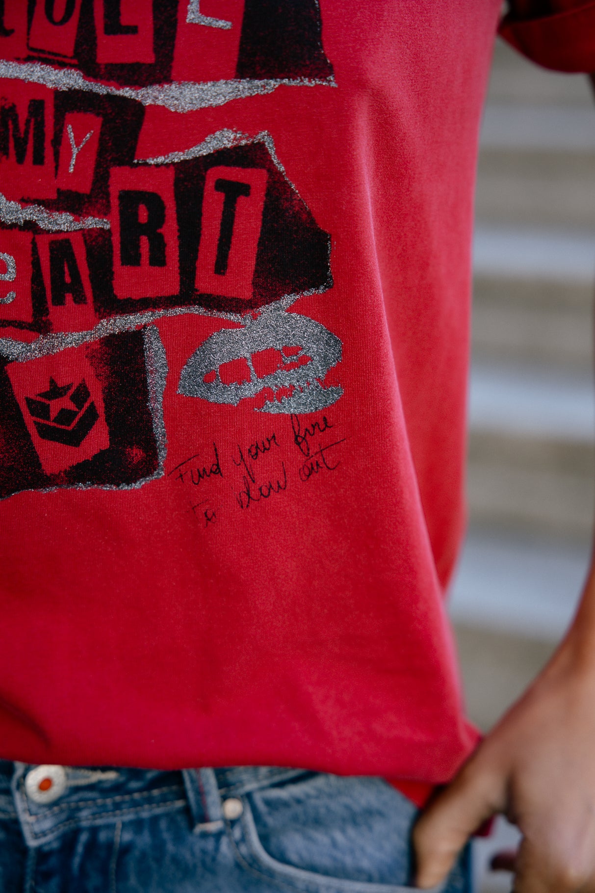 T-shirt imprimé Femme Toad Stole My Heart red | Freeman T. Porter