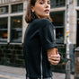 Runde Nacken-T-Shirt Frau Tayane Zip black | Freeman T. Porter