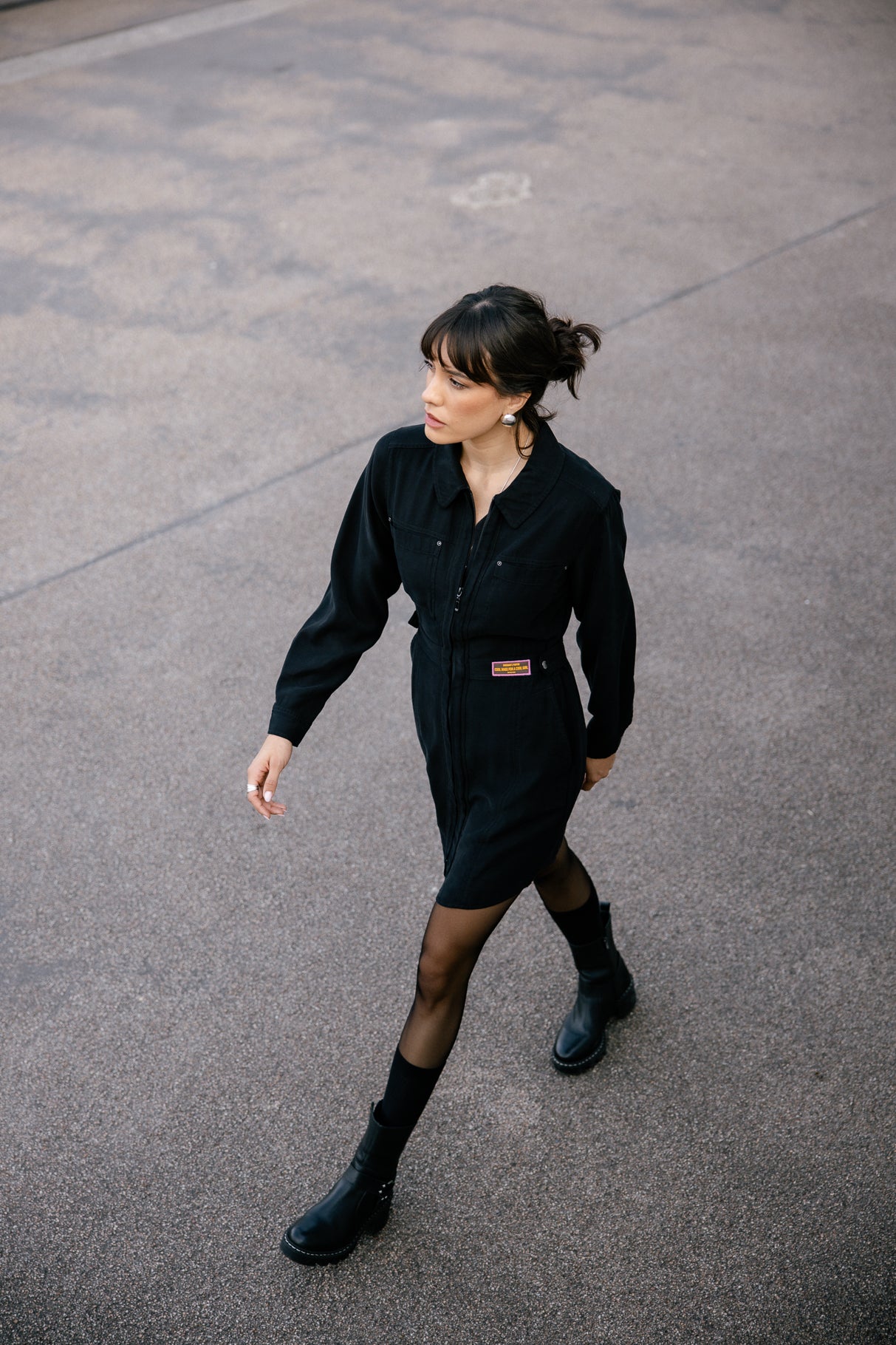 Robe workwear Femme Reecha Plain black | Freeman T. Porter