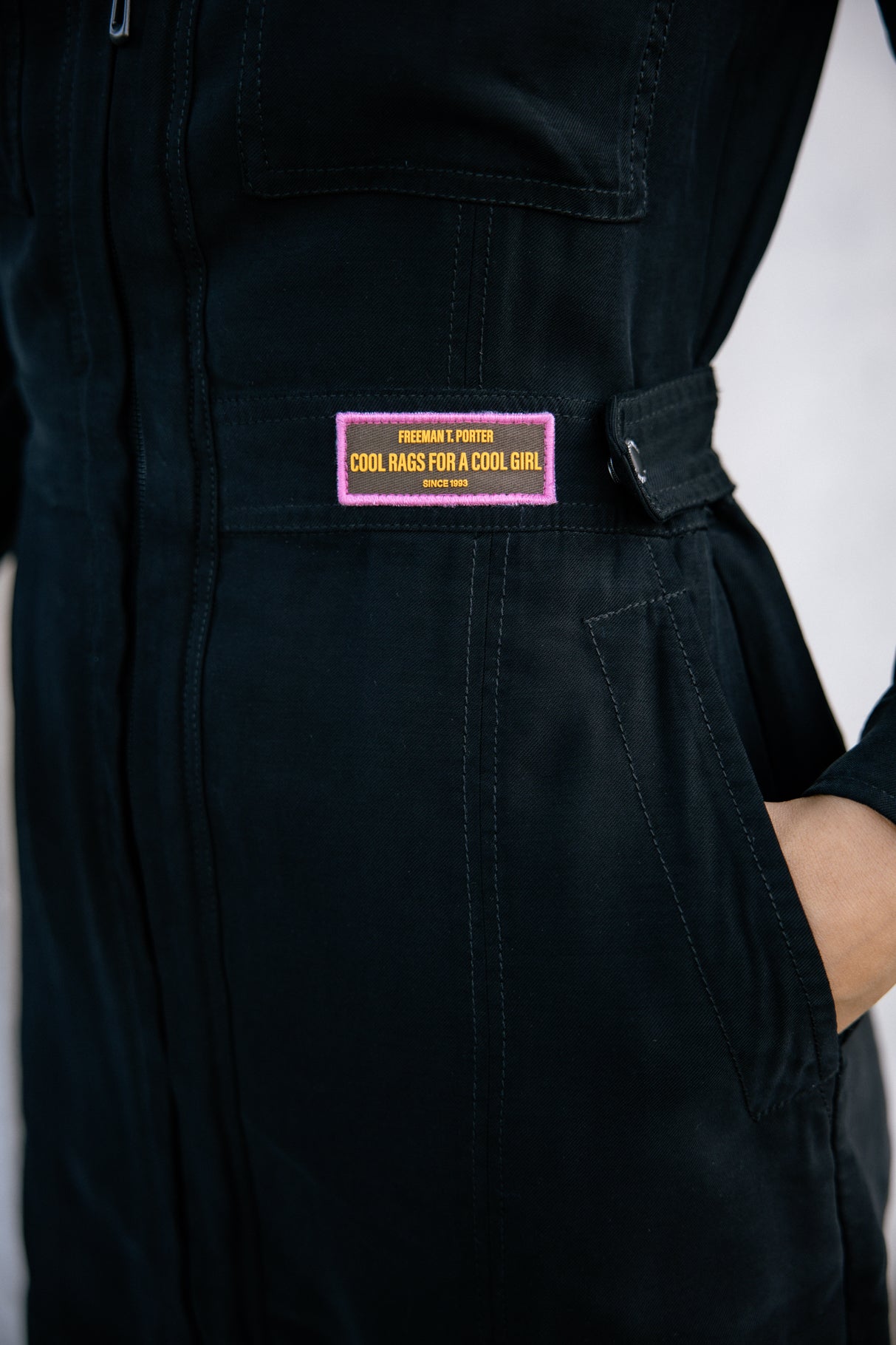 Robe workwear Femme Reecha Plain black | Freeman T. Porter