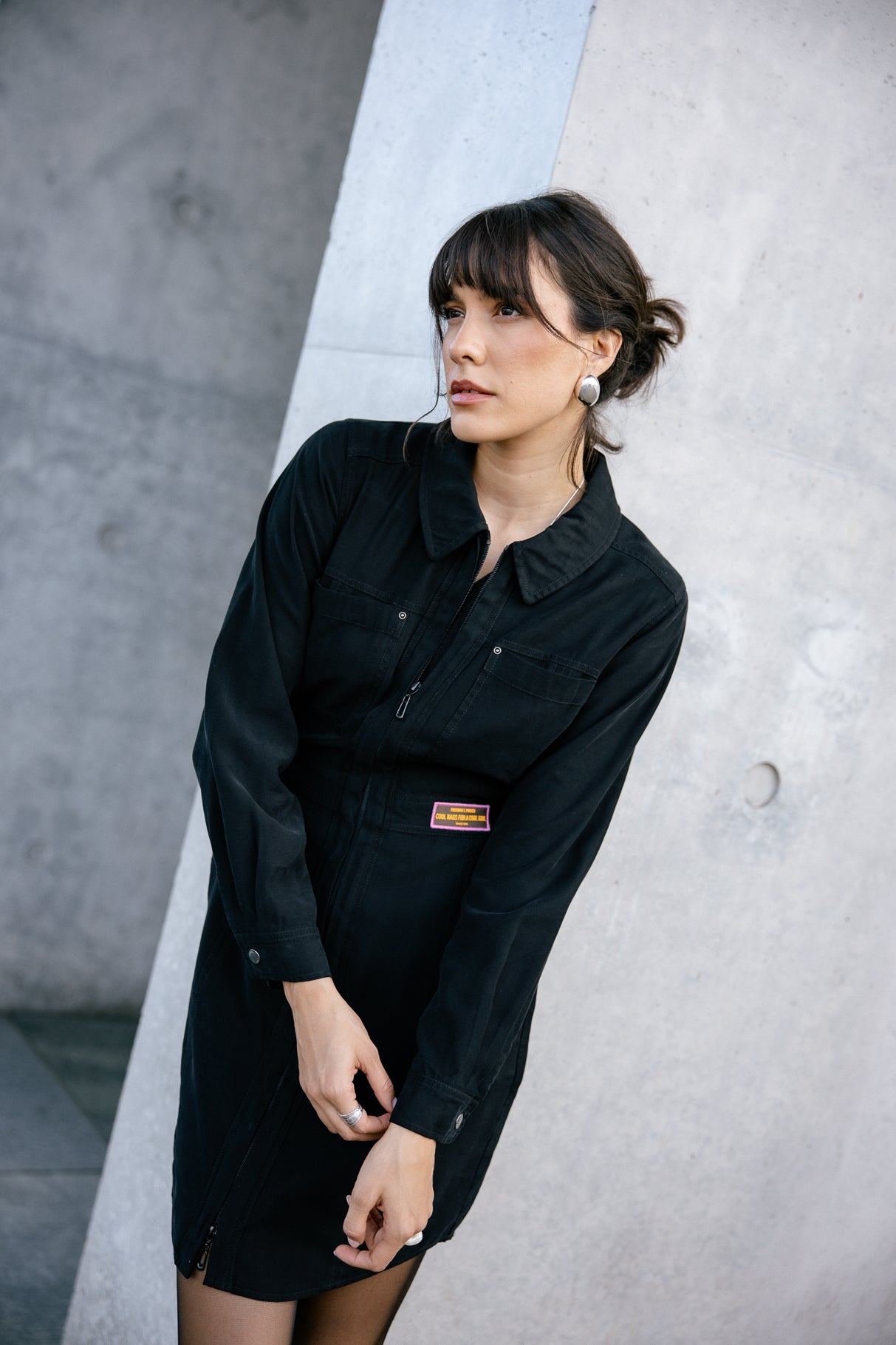 Robe workwear Femme Reecha Plain black | Freeman T. Porter