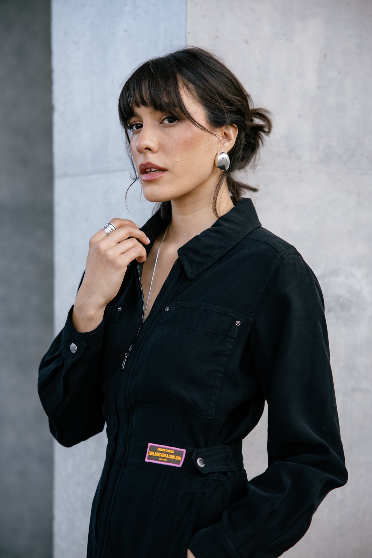 Robe workwear Femme Reecha Plain black | Freeman T. Porter