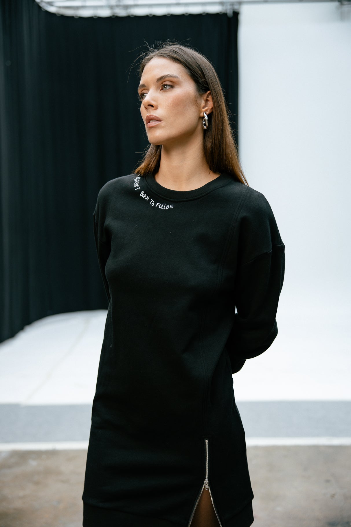 Robe sweat Femme Ronette Zip black | Freeman T. Porter