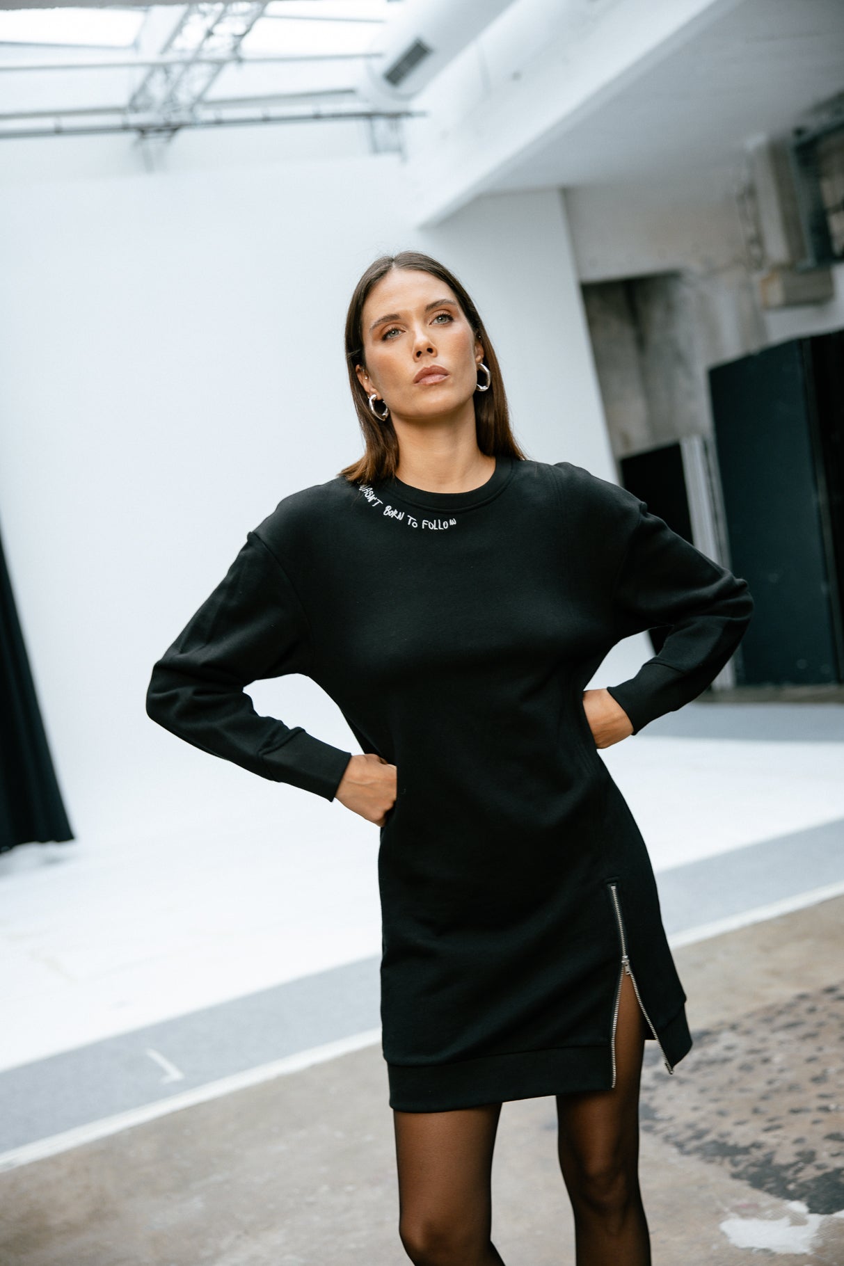 Robe sweat Femme Ronette Zip black | Freeman T. Porter