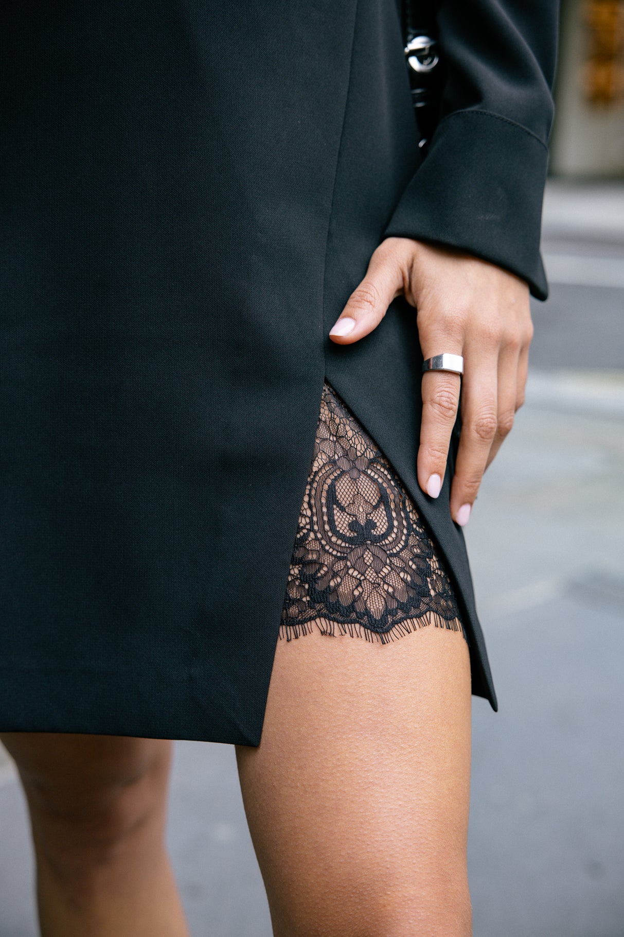 Robe cache-cœur Femme Rostia Lace black | Freeman T. Porter