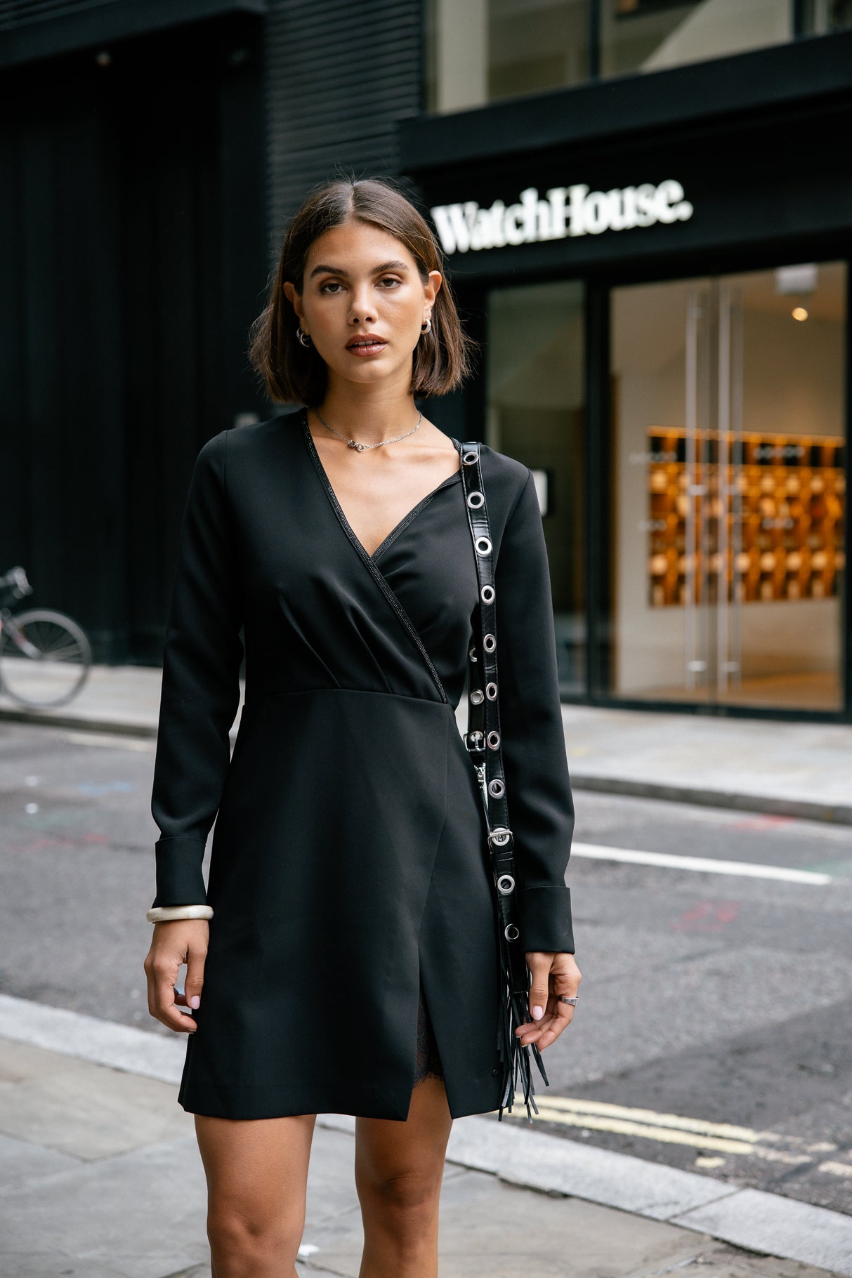 Robe cache-cœur Femme Rostia Lace black | Freeman T. Porter
