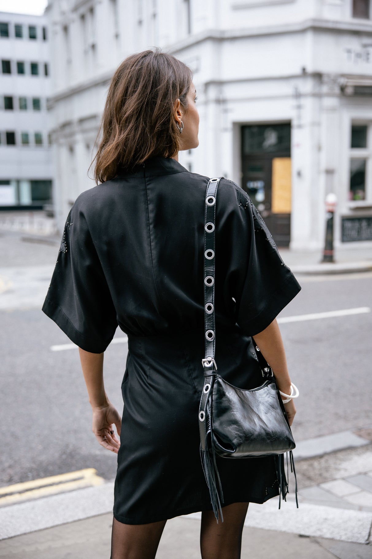 Robe kimono Femme Runetti Embroidery black | Freeman T. Porter