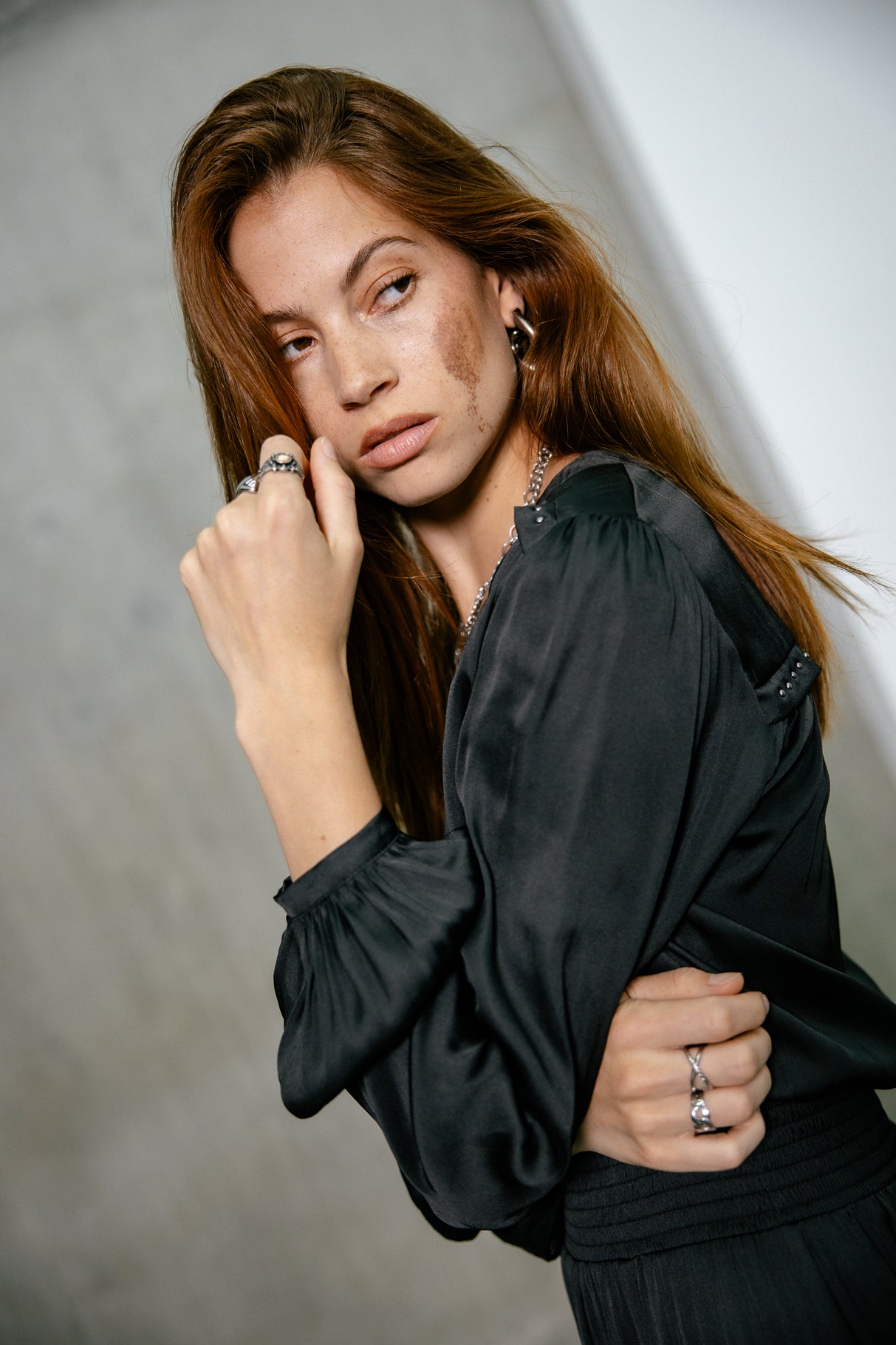 Robe maxi Femme Ronita Plain black | Freeman T. Porter