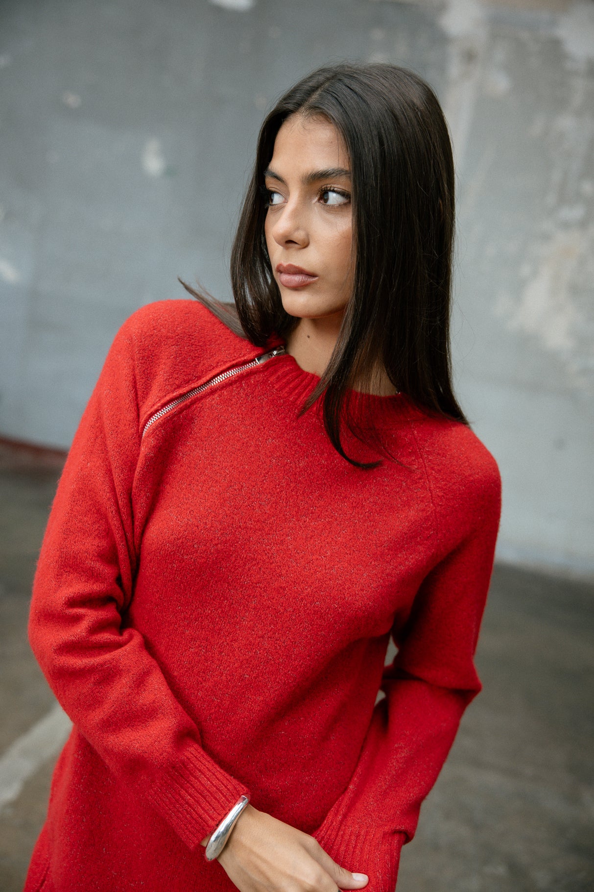 Robe droite en maille Femme Robby tango red | Freeman T. Porter