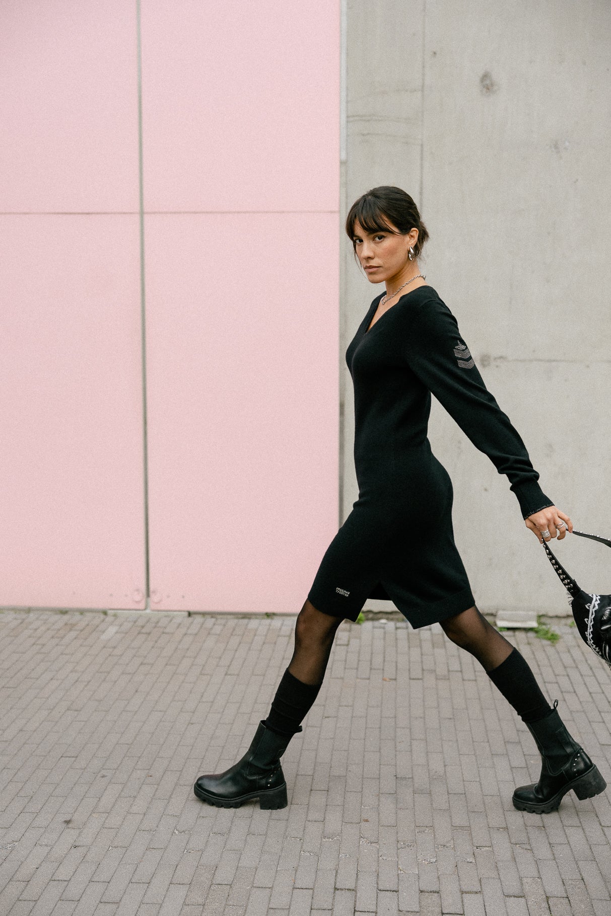 Vestido de malla Mujer Reema black | Freeman T. Porter