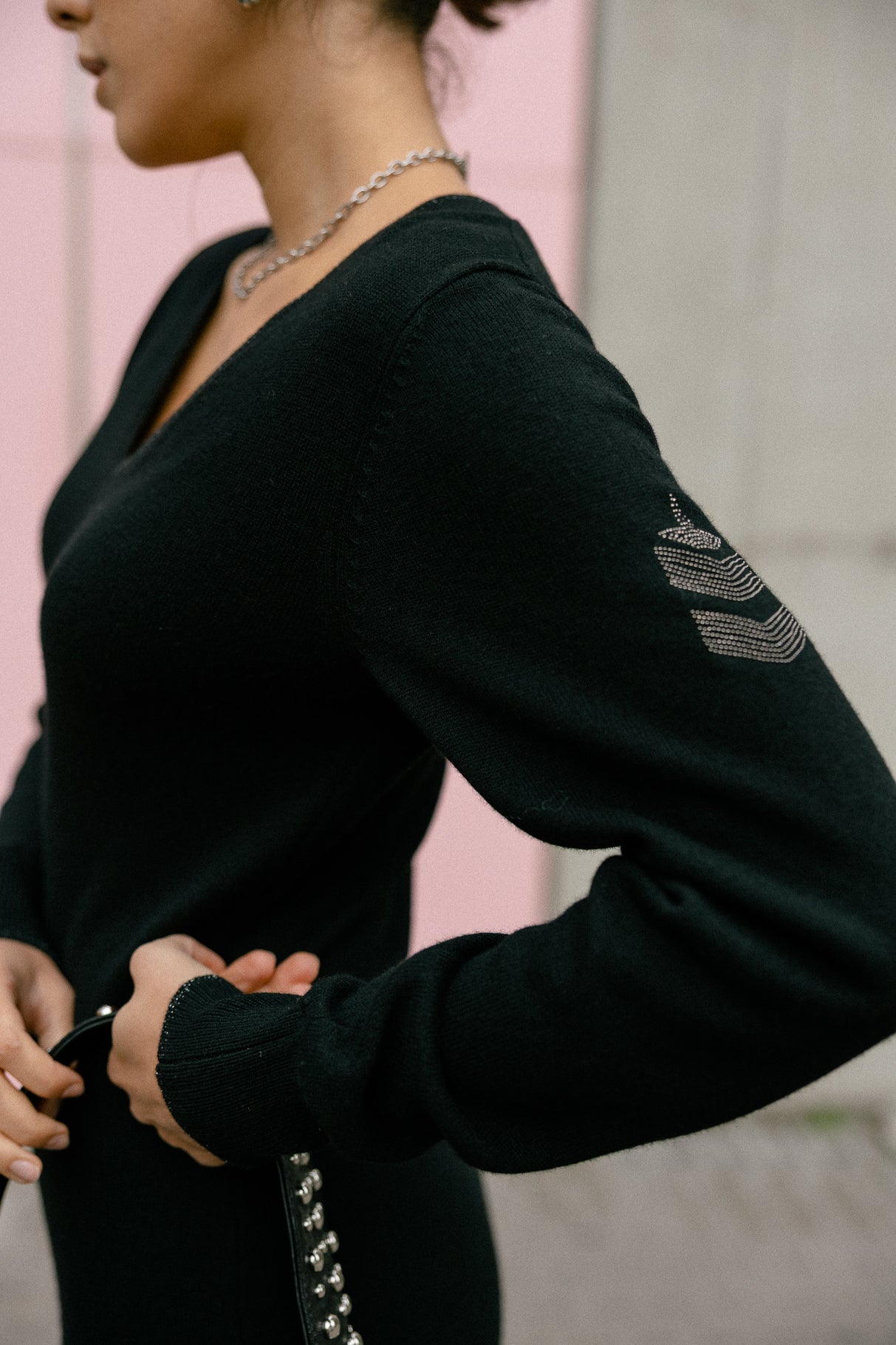 Robe en maille Femme Reema black | Freeman T. Porter