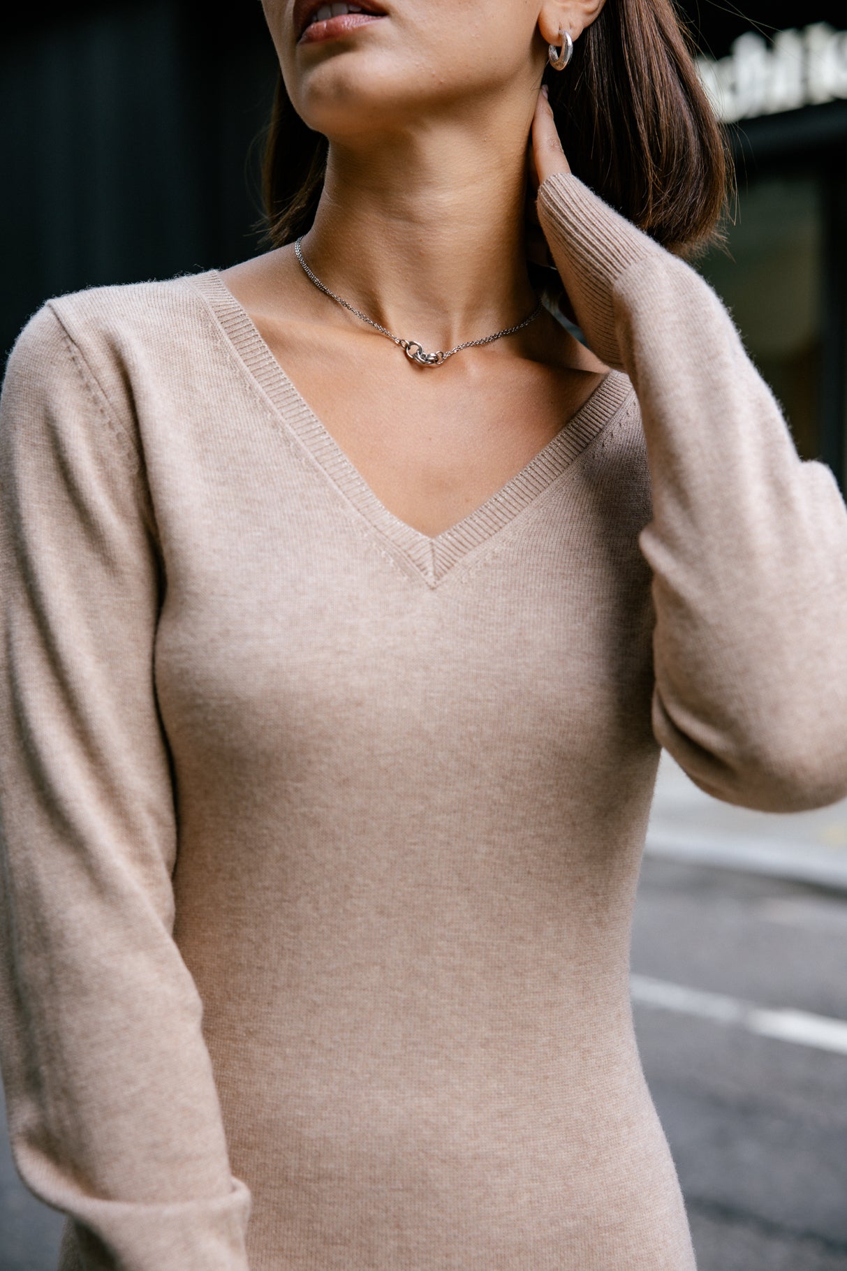 Robe en maille Femme Reema irish cream | Freeman T. Porter