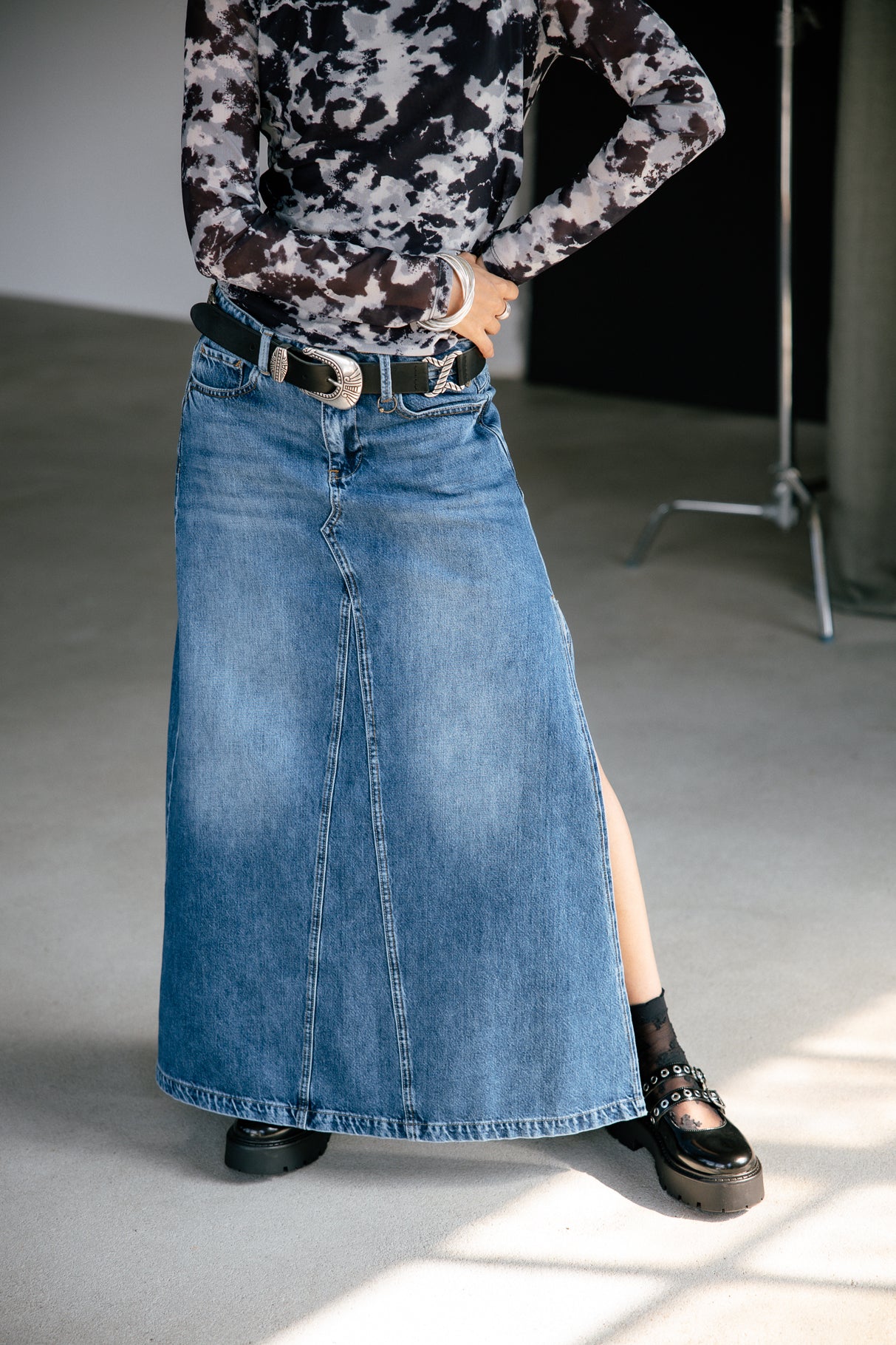 Jupe longue Woman Alma Denim magnus | Freeman T. Porter