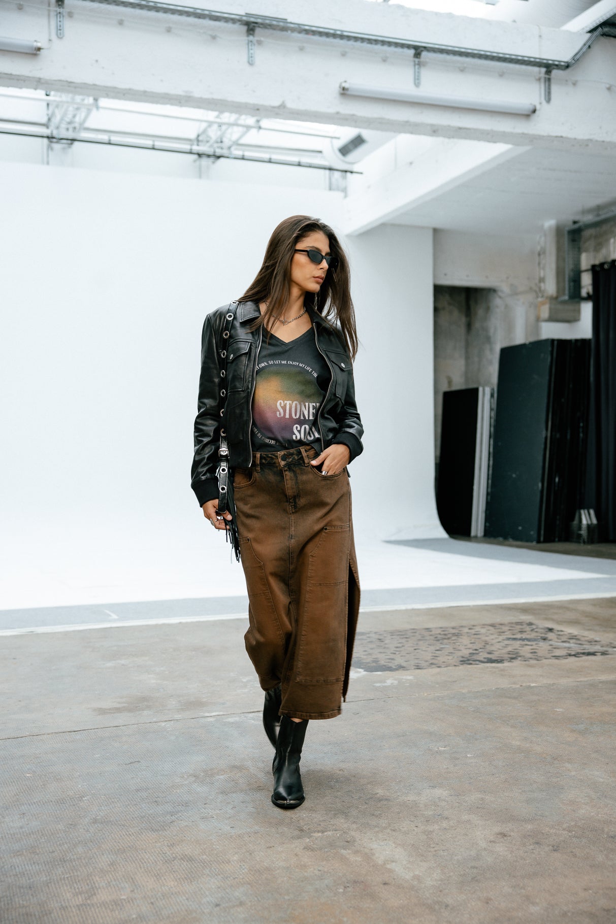 Jupe longue Femme Carla Worker belgrad | Freeman T. Porter