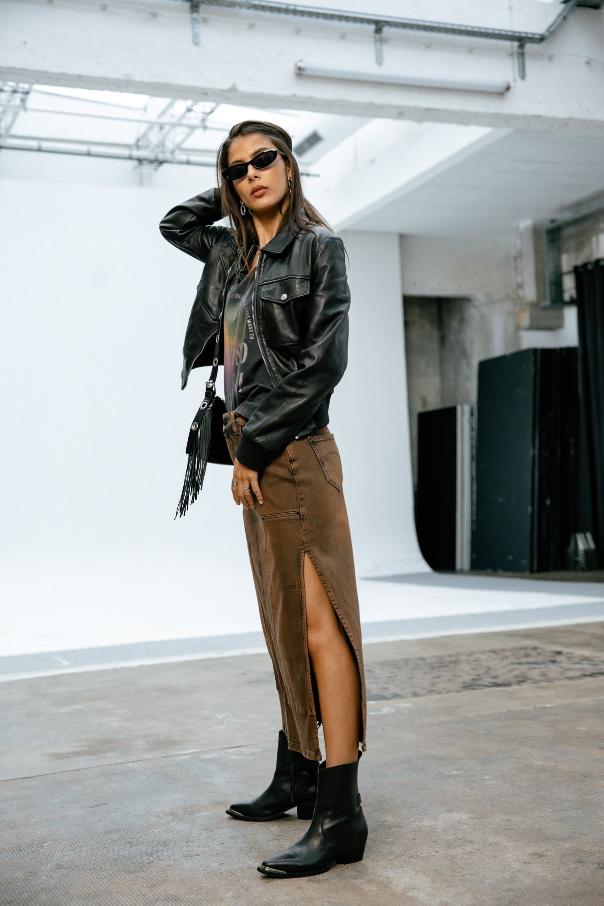 Jupe longue Femme Carla Worker belgrad | Freeman T. Porter