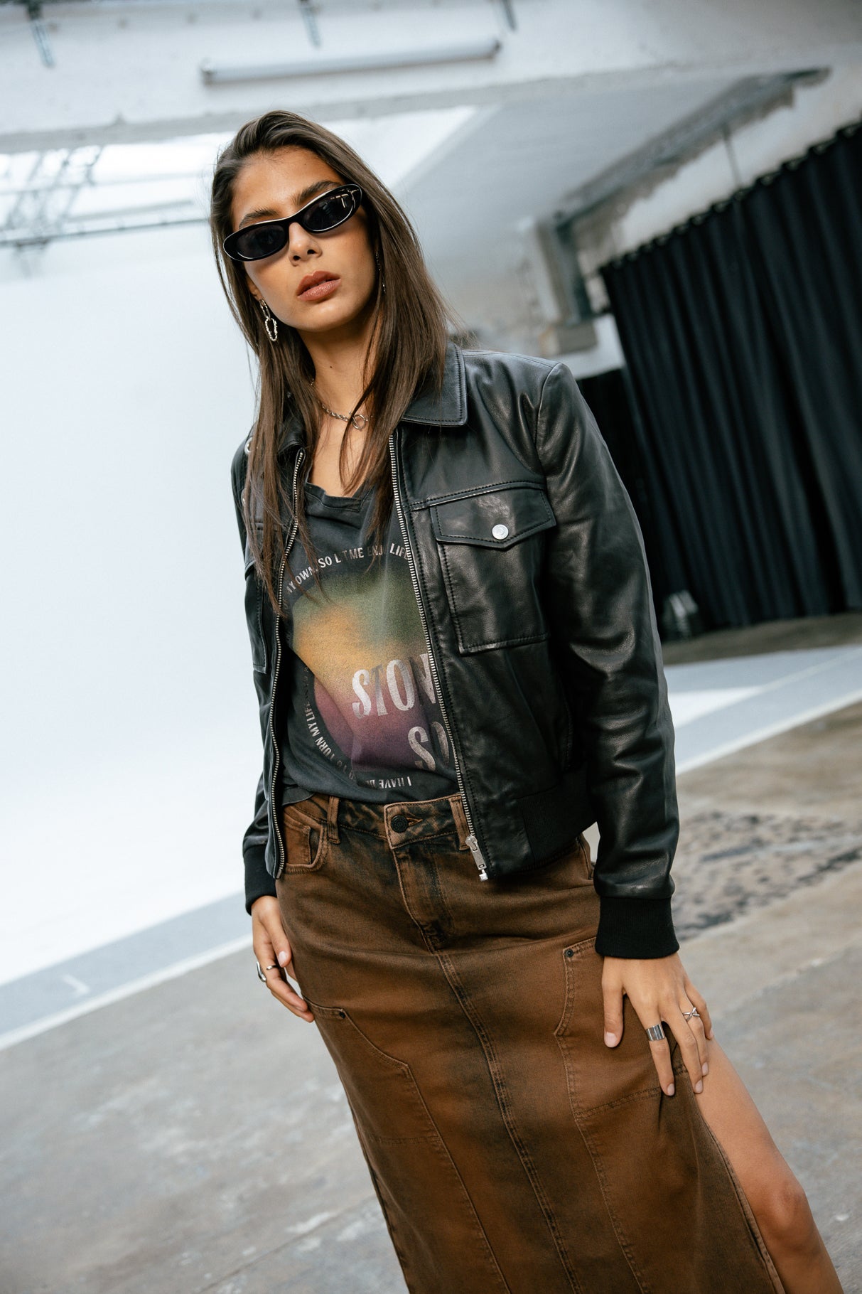 Jupe longue Femme Carla Worker belgrad | Freeman T. Porter