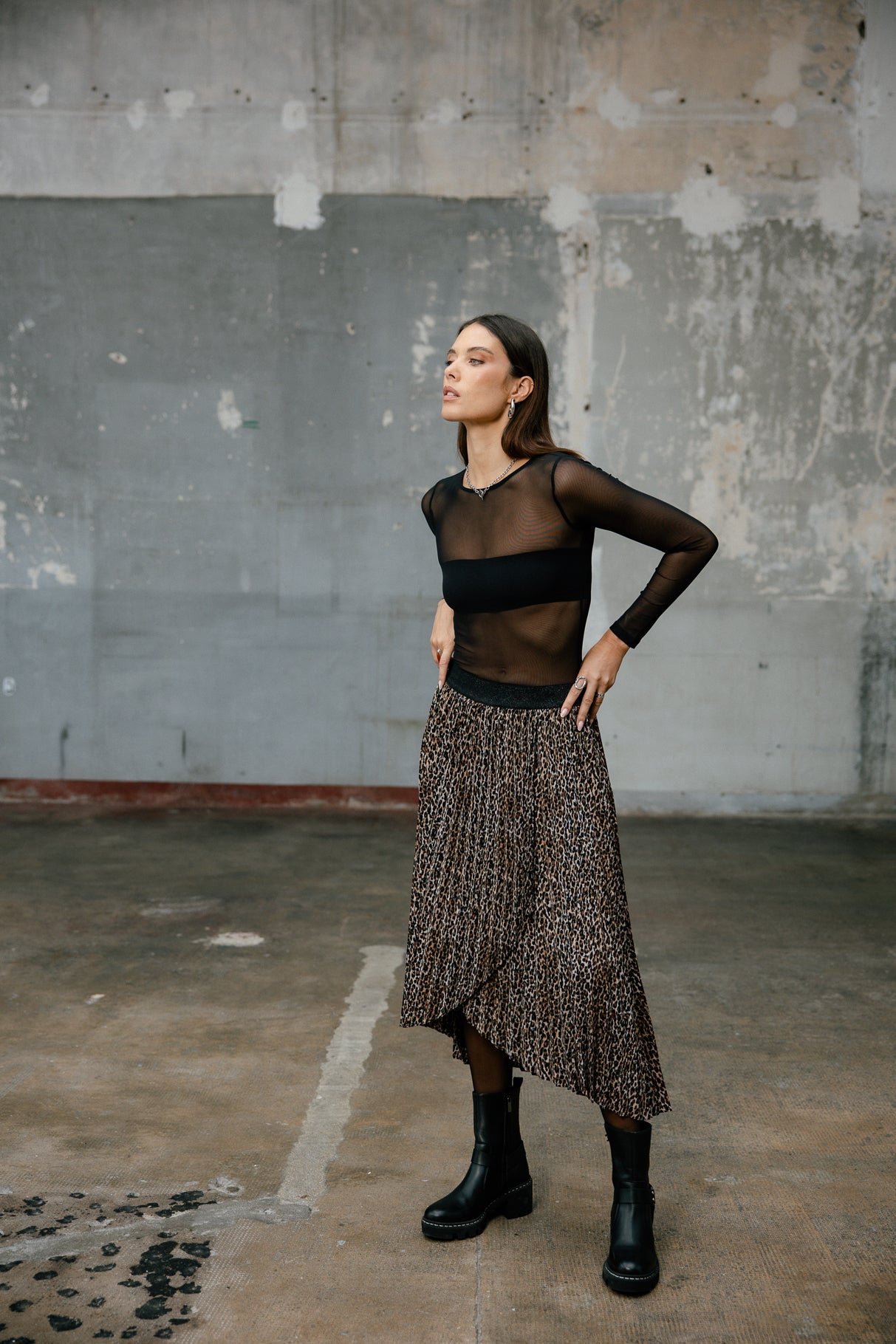 Jupe plissée Femme Josepha Soft Leo original | Freeman T. Porter