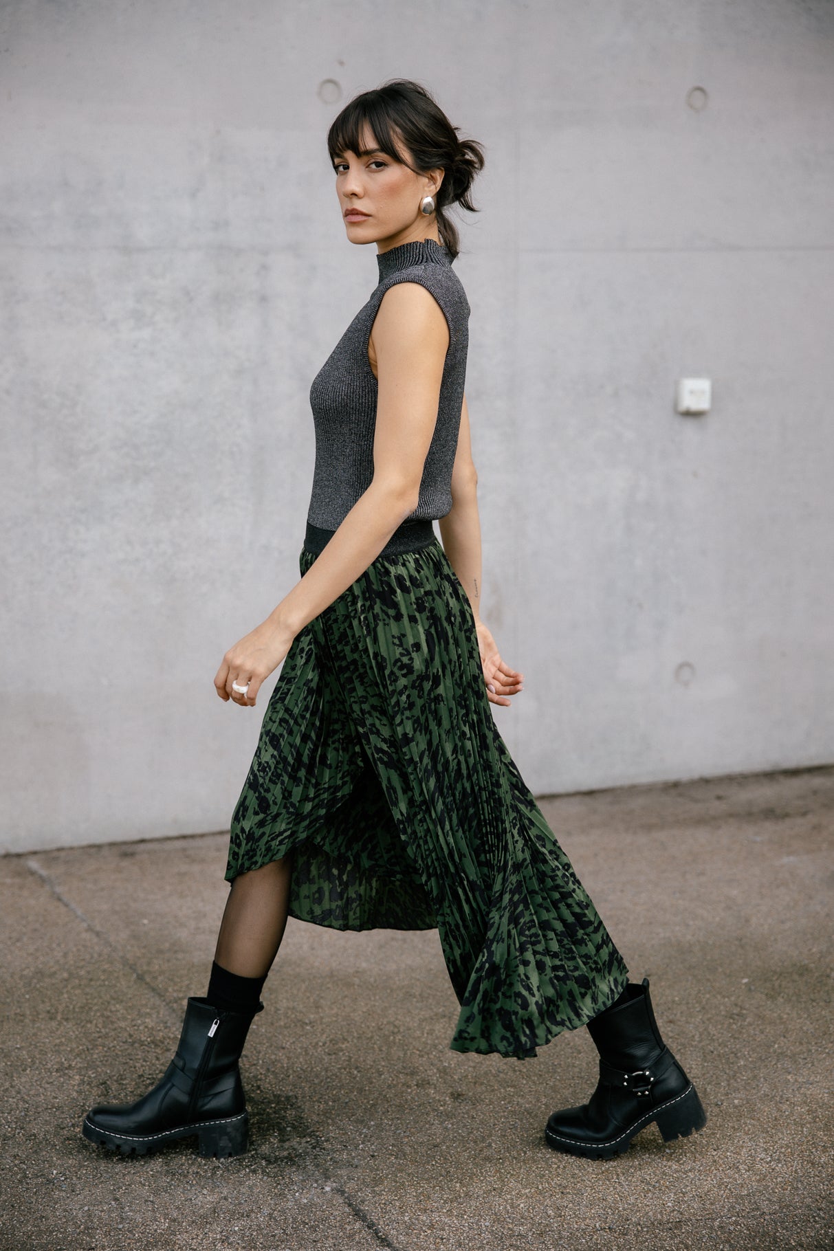 Jupe plissée Femme Josepha Wild Camo original | Freeman T. Porter
