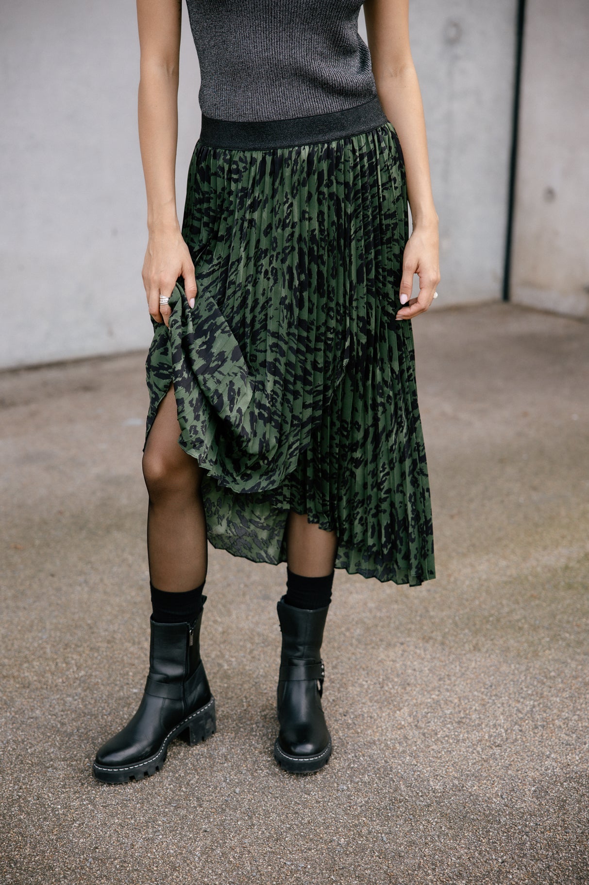 Jupe plissée Femme Josepha Wild Camo original | Freeman T. Porter
