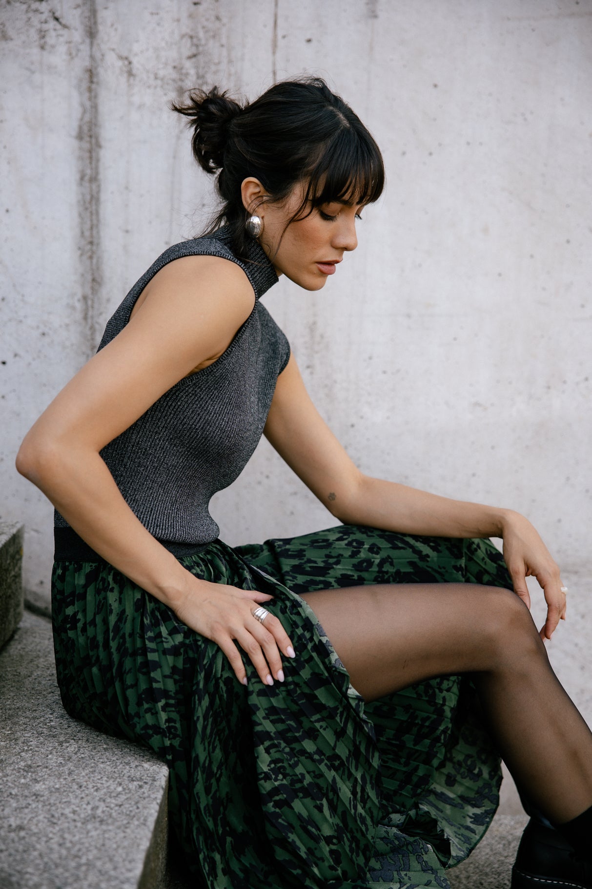 Jupe plissée Femme Josepha Wild Camo original | Freeman T. Porter