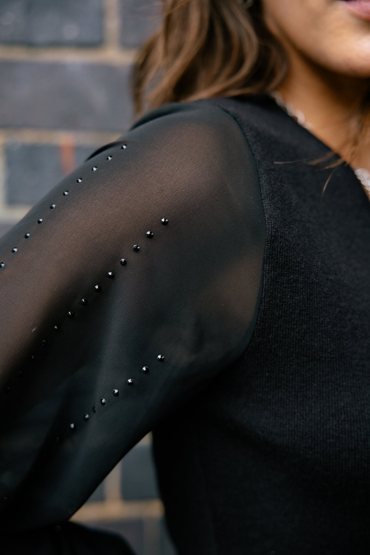 Robe courte Frau Rosaland Strass black | Freeman T. Porter