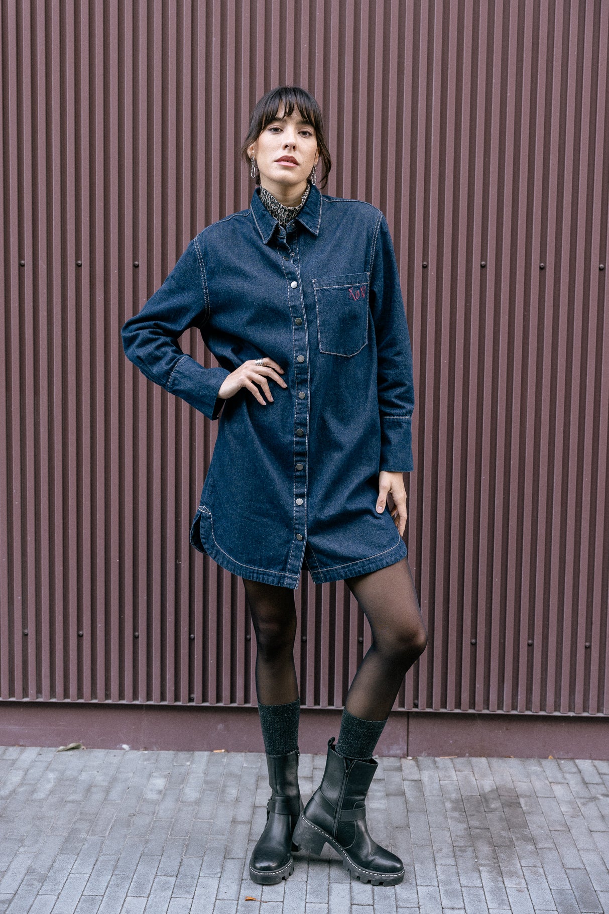 Vestido de camisa Mujer Restine Denim joya blue | Freeman T. Porter